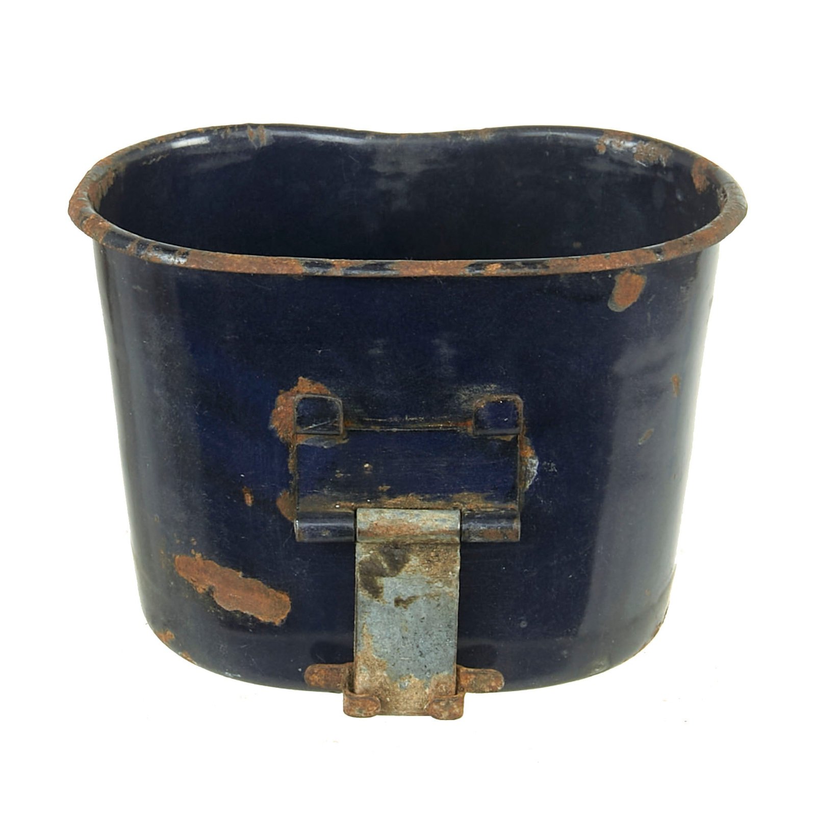 Buy Original U.S. WWII M1942 Experimental BLUE Porcelain Enamel Canteen Cup - Dated 1942 | Original Firearms Antique For Sale