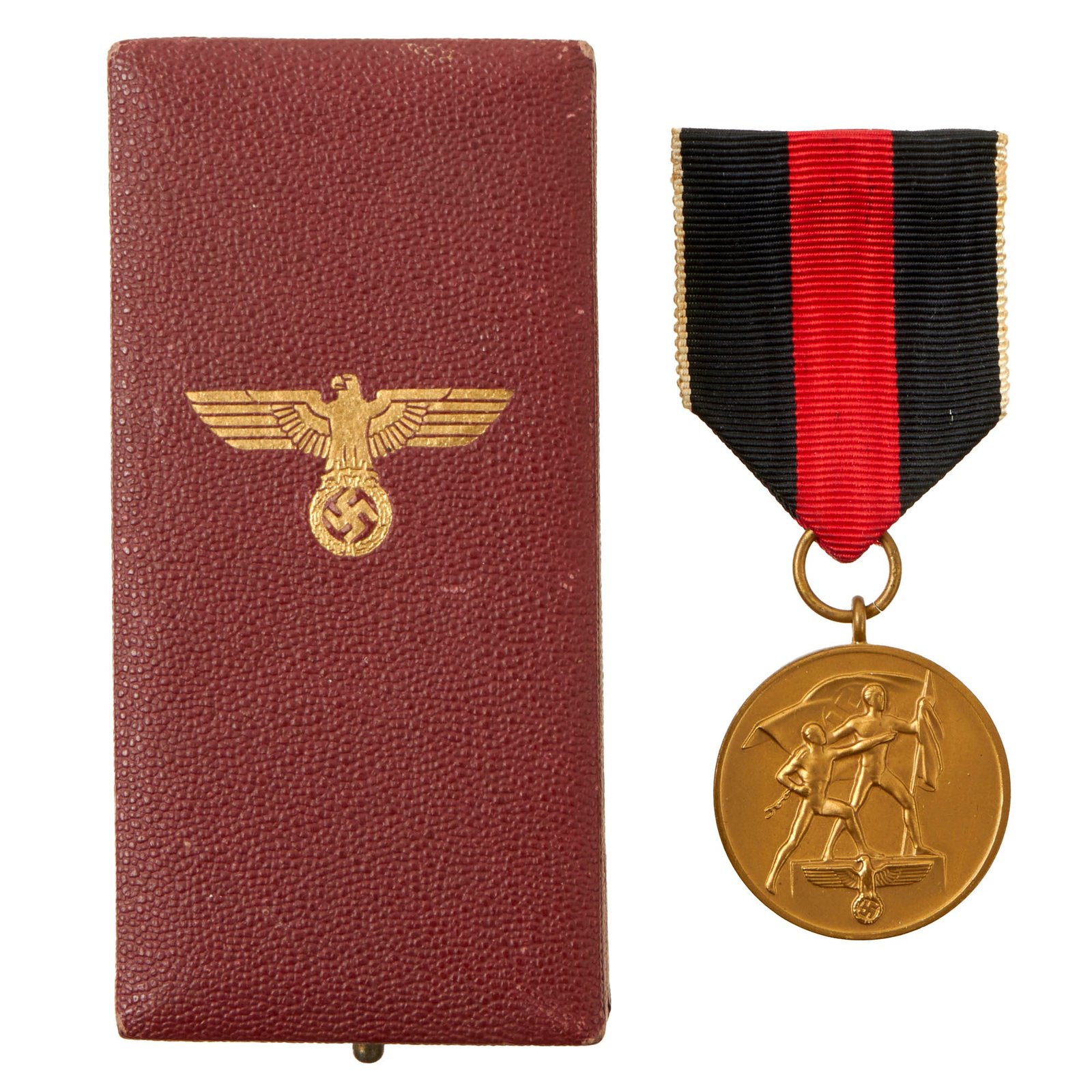 Buy Original German WWII Cased 1 October 1938 Commemorative Sudetenland and Czech Conquest Medal | Original Firearms Antique For Sale