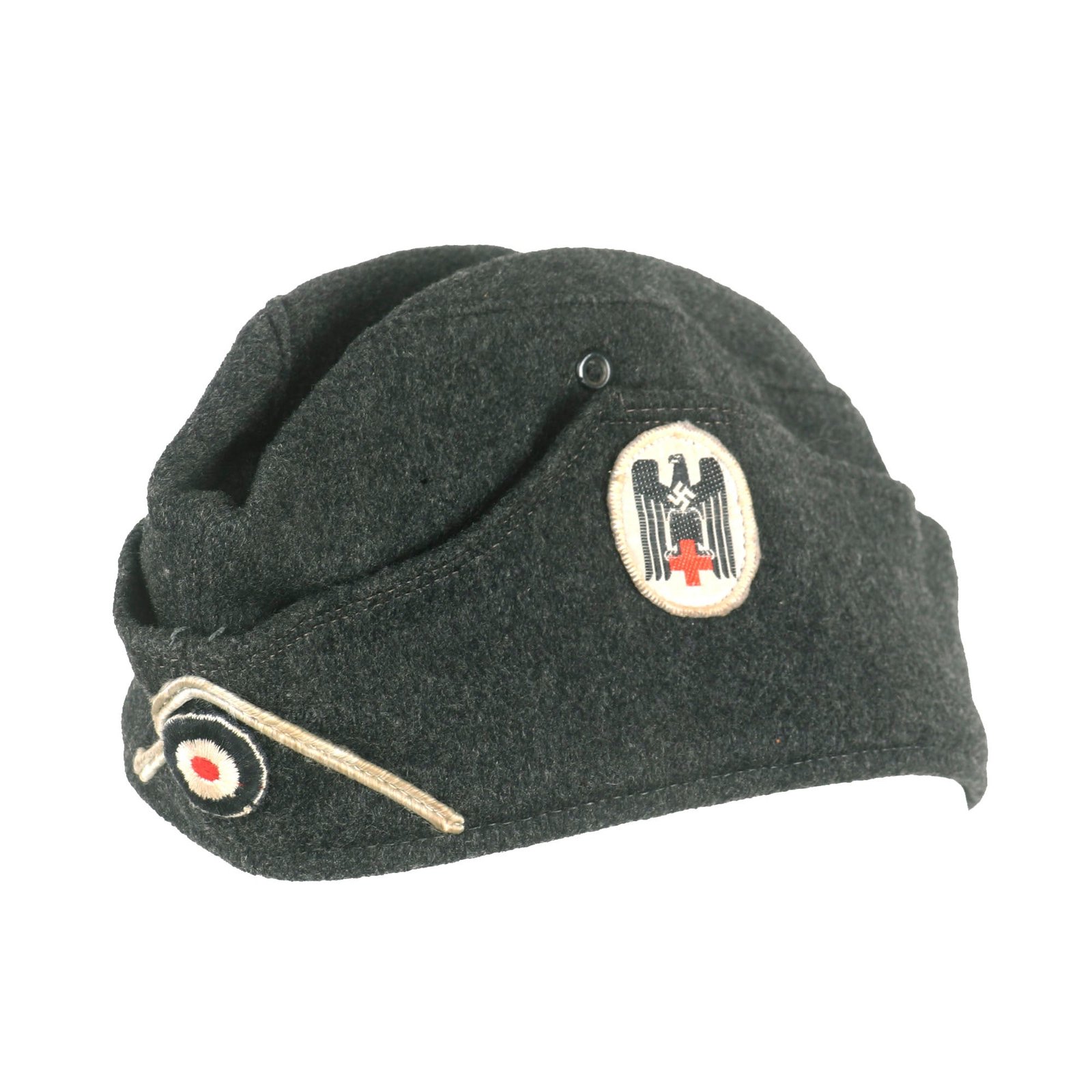 Buy Original German WWII Red Cross DRK EM/NCO M38 Overseas Cap - Size 54 - Deutsches Rotes Kreuz | Original Firearms Antique For Sale
