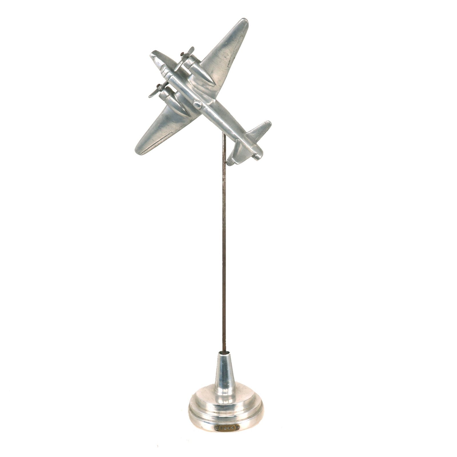 Buy Original U.S. WWII Floating B24 Bomber Trench Art Stand - Dated 1944 | Original Firearms Antique For Sale