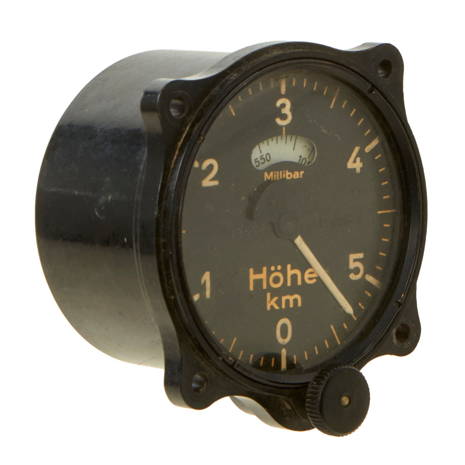 Buy Original German WWII Luftwaffe Junkers Ju 52 Aircraft 0-6km Altimeter 17b by J.C. Eckardt A.G. - Fl. 22316-6 | Original Firearms Antique For Sale