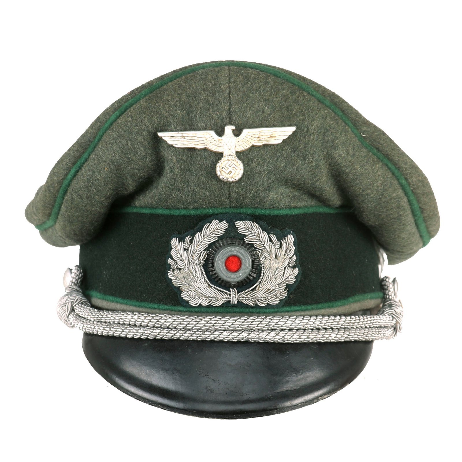 Buy Original German WWII Military Administration Officer Schirmmütze Visor Cap - Missing Sweatband | Original Firearms Antique For Sale