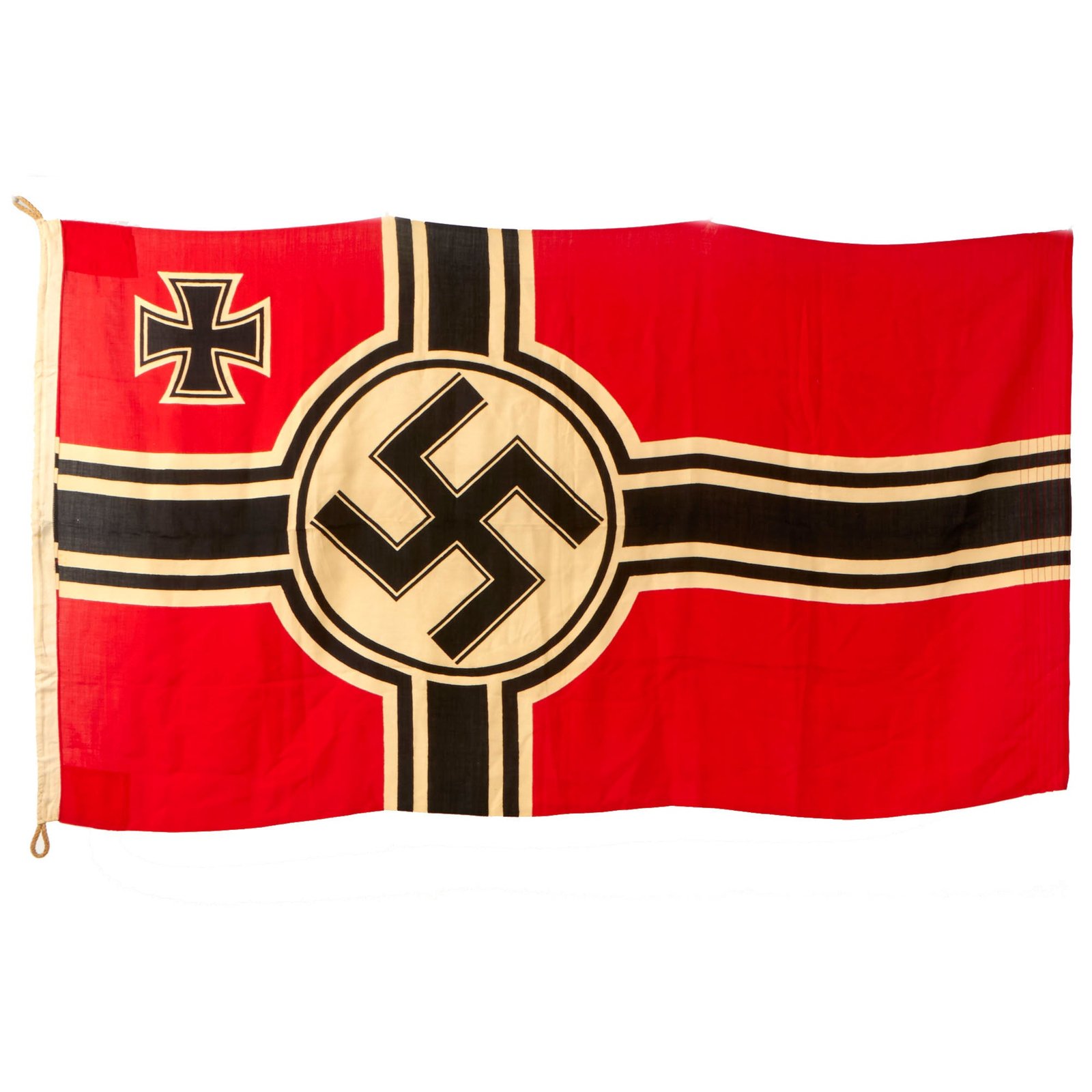 Buy Original German WWII 100cm x 170cm National Battle Flag - Faded Markings - Reichskriegsflagge | Original Firearms Antique For Sale