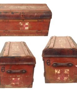 Original Imperial Japanese WWII Medical Kit Trunk with U.S. Capture Sendhome Markings