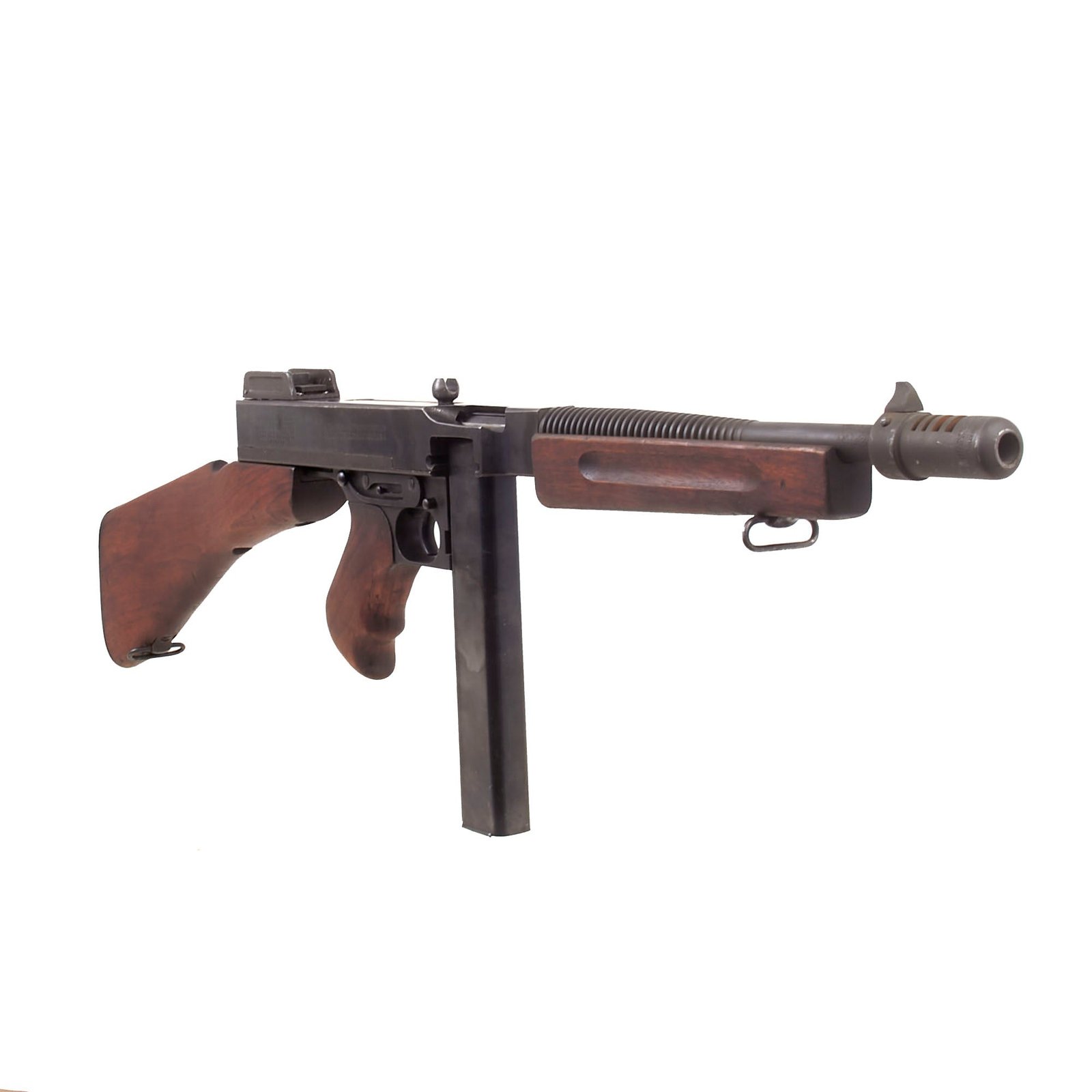 Buy Original U.S. WWII Thompson M1928A1 Display Submachine Gun Serial NO.S-320294 - Original WW2 Parts | Original Firearms Antique For Sale