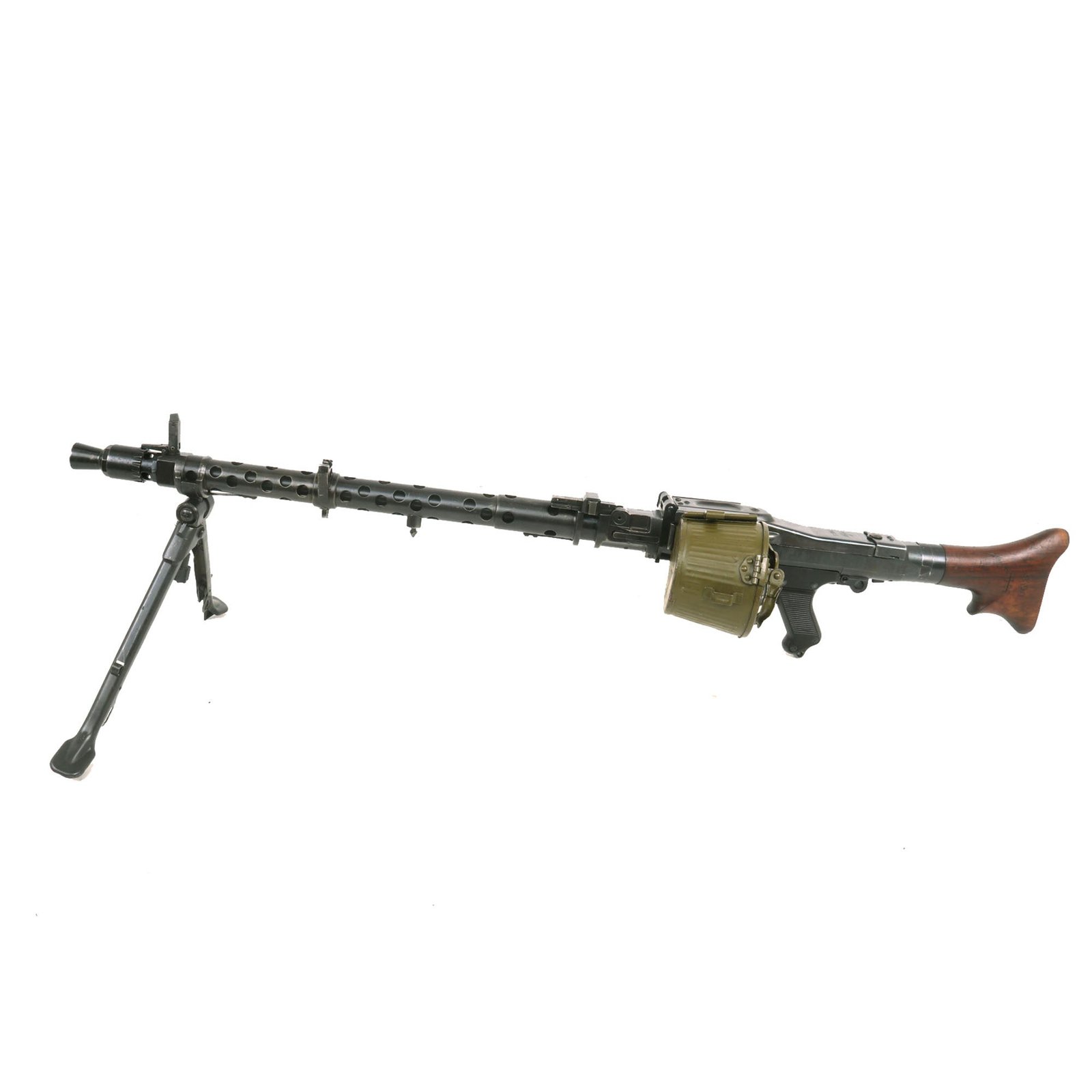 Buy Original German WWII MG 34 Display Machine Gun by Waffenwerke Brünn with Belt Drum and Internal Components | Original Firearms Antique For Sale