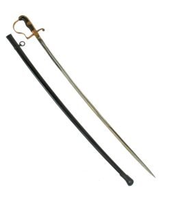 Buy Original German WWII Army Officer Dove Head Sword by F. W. Höller of Solingen with Steel Scabbard | Original Firearms Antique For Sale