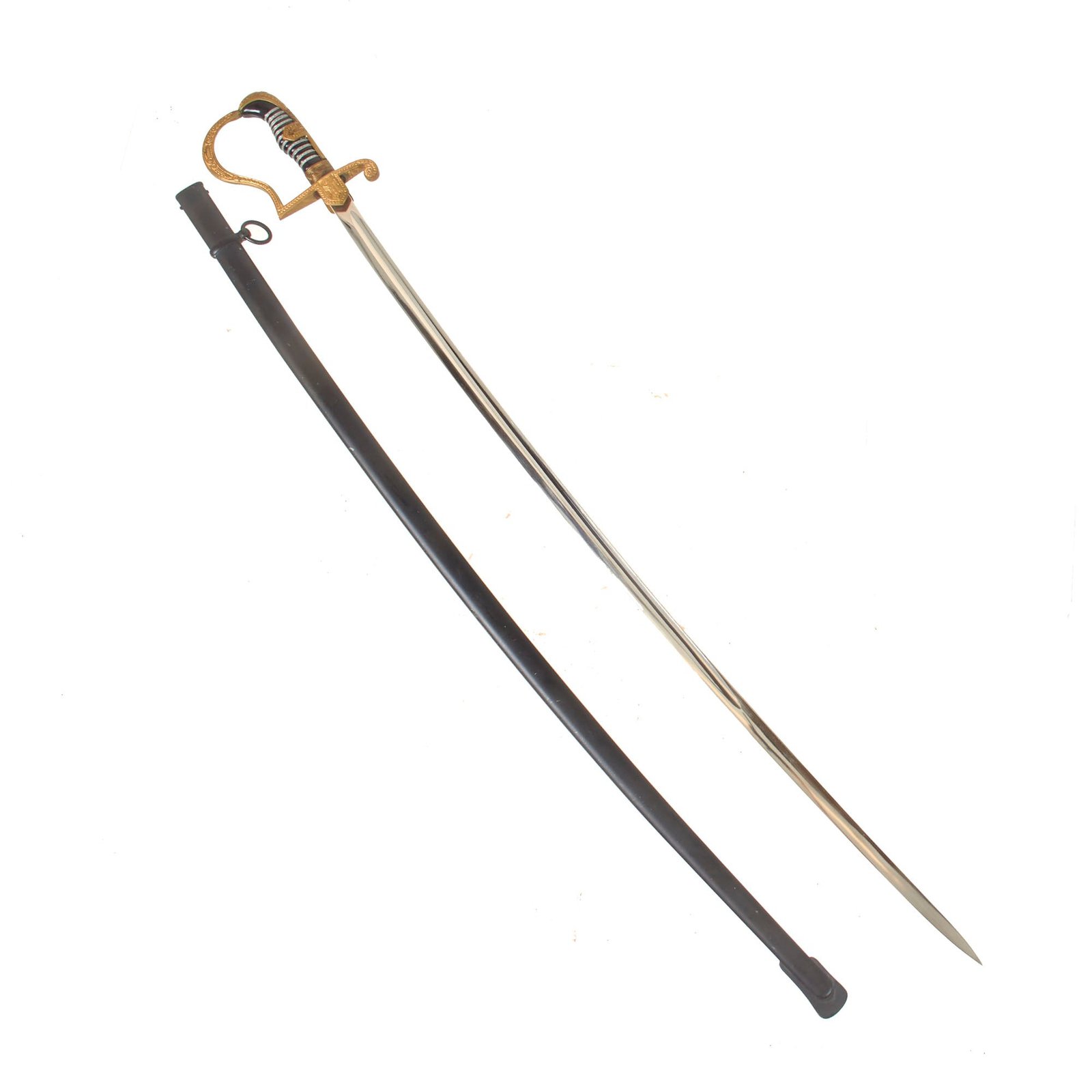 Buy Original German WWII Rare Field Marshal Derfflinger Pattern Dove Head Army Officer Sword by Carl Eickhorn with Steel Scabbard | Original Firearms Antique For Sale