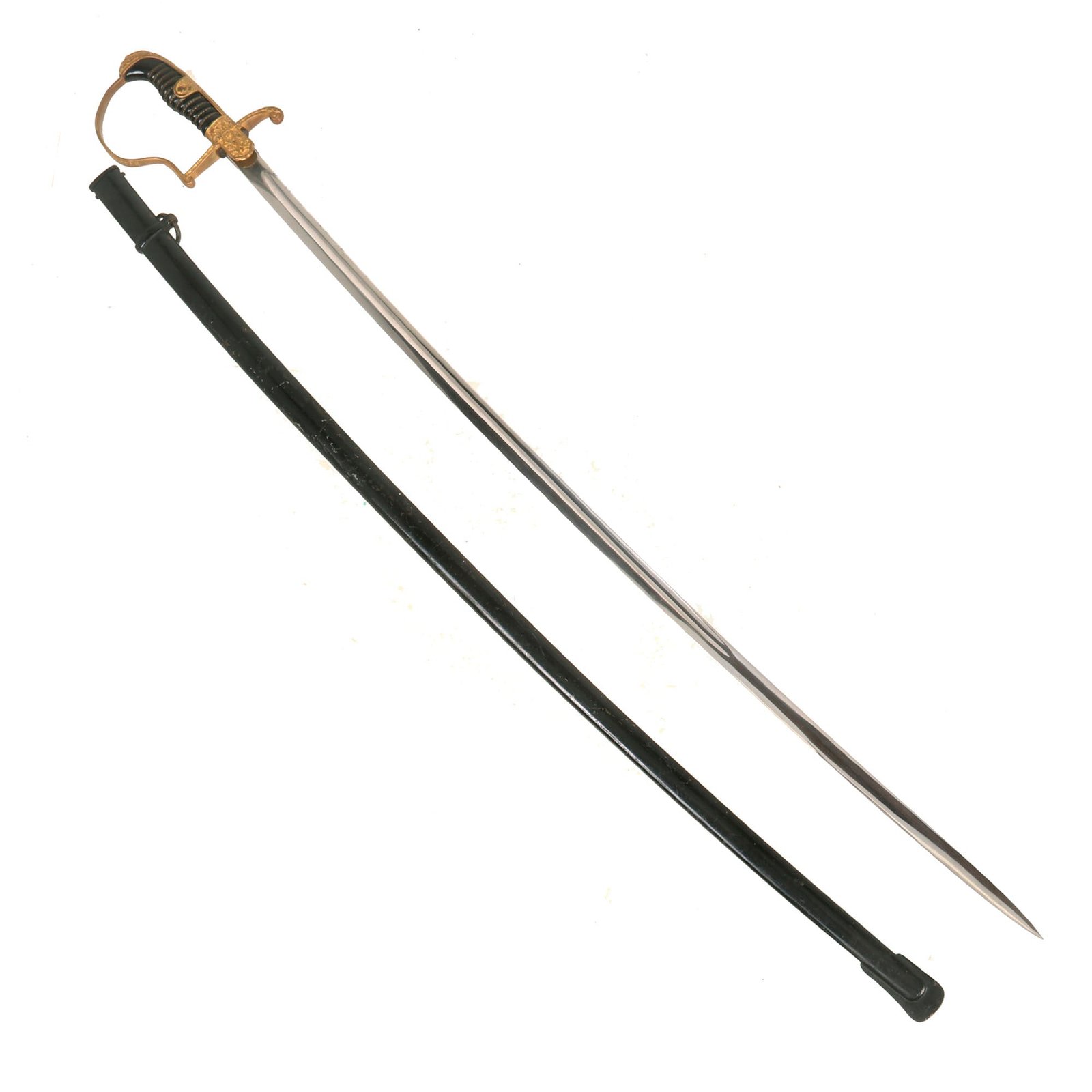 Buy Original Rare German WWII Early Dove Head Cavalry Officers Sword by Carl Eickhorn with Scabbard | Original Firearms Antique For Sale