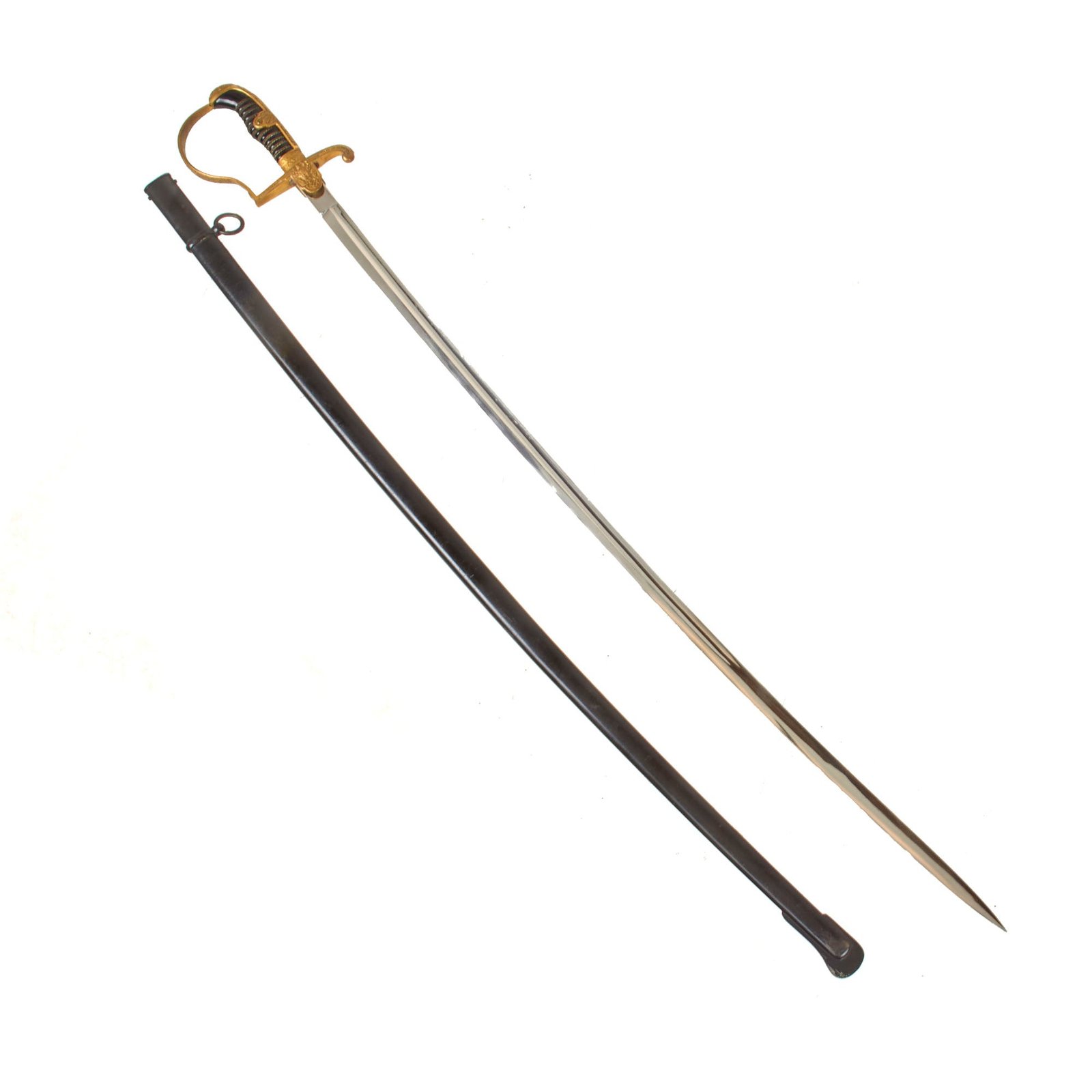 Buy Original German WWII Officer's Dove Head Sword by ALCOSO of Solingen with Scabbard - circa 1936 - 1940 | Original Firearms Antique For Sale