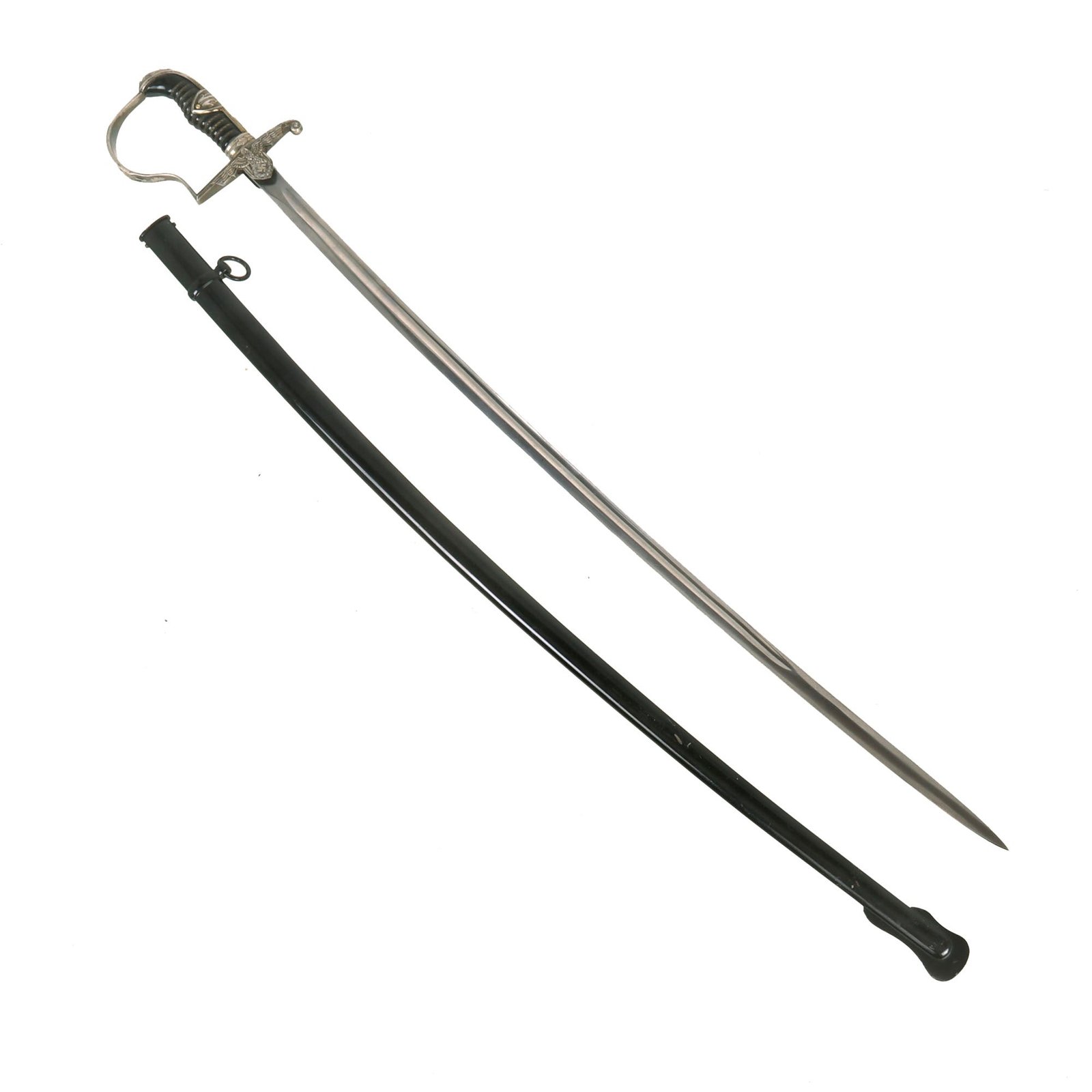 Buy Original Rare German WWII Field Marshal Prinz Eugen Pattern Dove Head Officers Sword by Carl Eickhorn with Scabbard | Original Firearms Antique For Sale