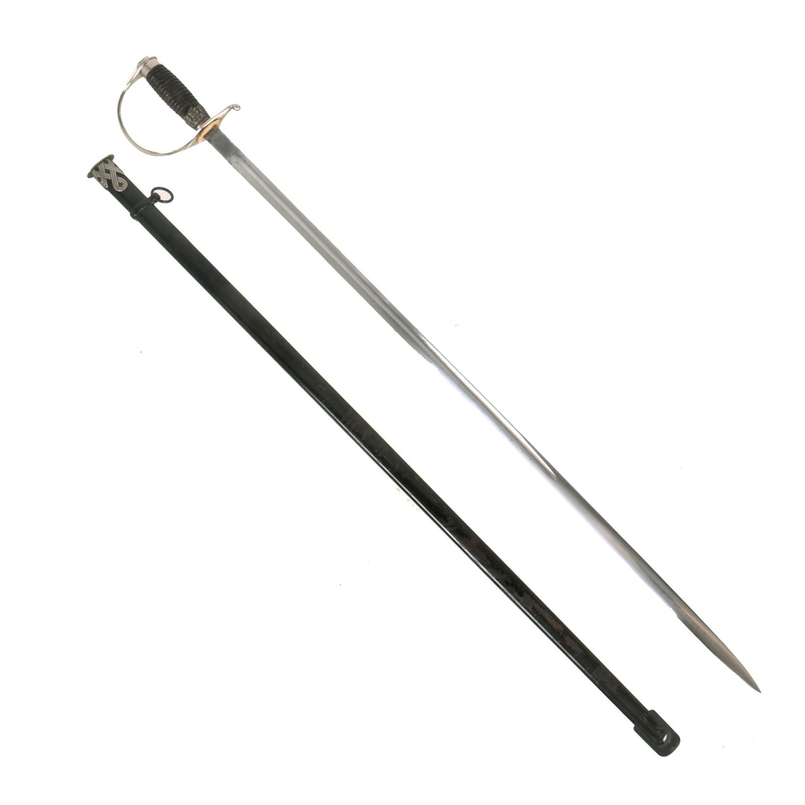 Buy Original German WWII SS EM-NCO Degen Dress Sword with Scabbard - Schutzstaffel | Original Firearms Antique For Sale