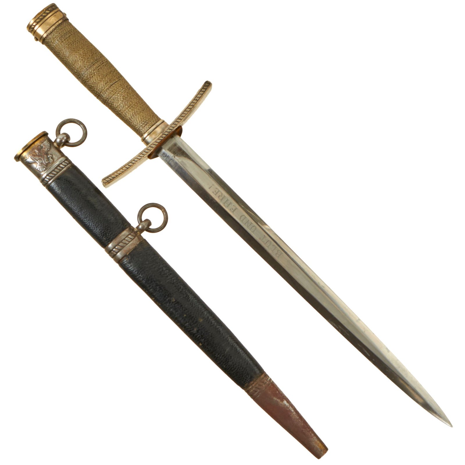 Buy Original Scarce German WWII HJ National Youth Association Leader's Dagger by E. & F. Hörster of Solingen with Scabbard - RZM M7/36 | Original Firearms Antique For Sale