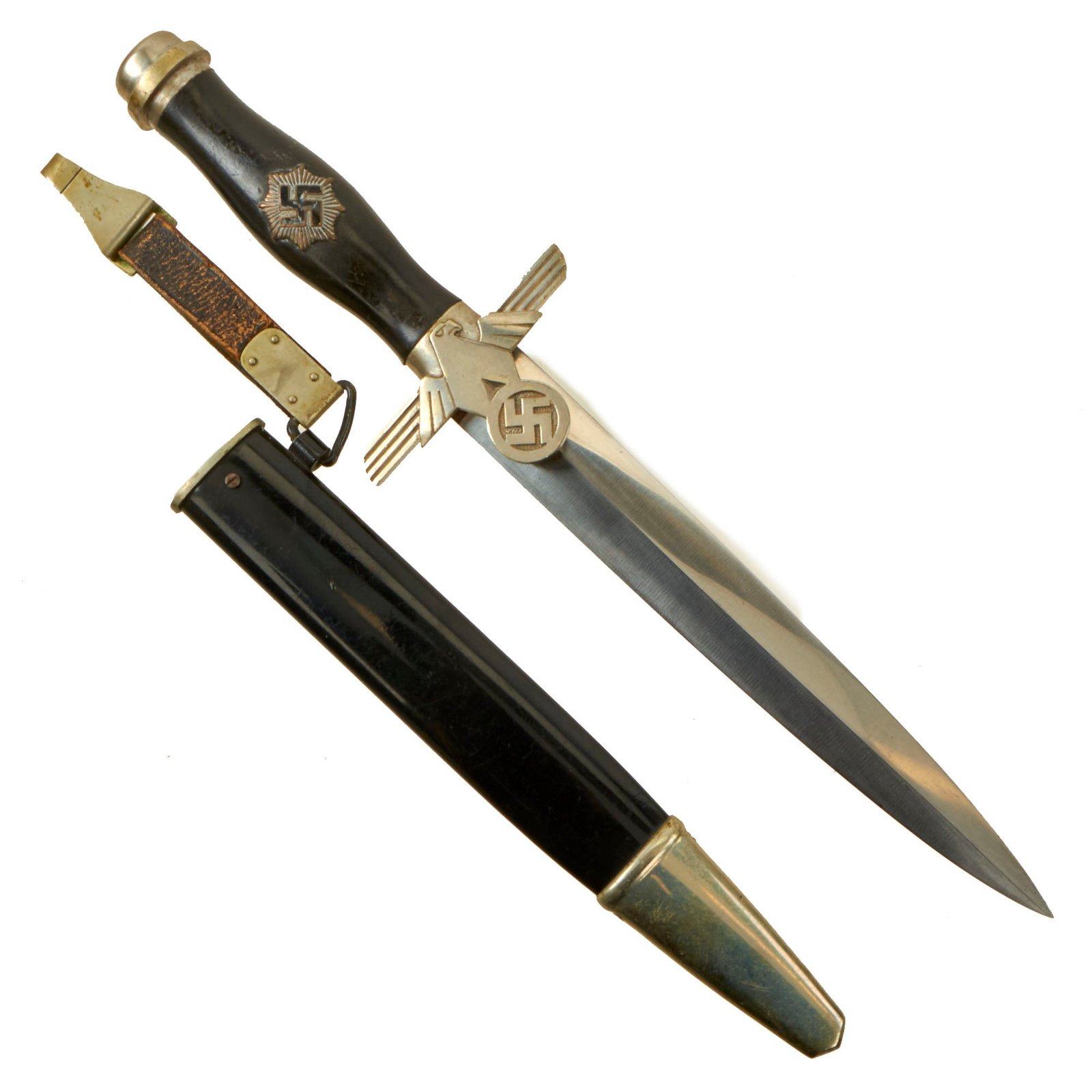 Buy Original German WWII Excellent 2nd Model Enlisted Man's RLB Dagger by Paul Weyersberg with Scabbard and Hanger | Original Firearms Antique For Sale