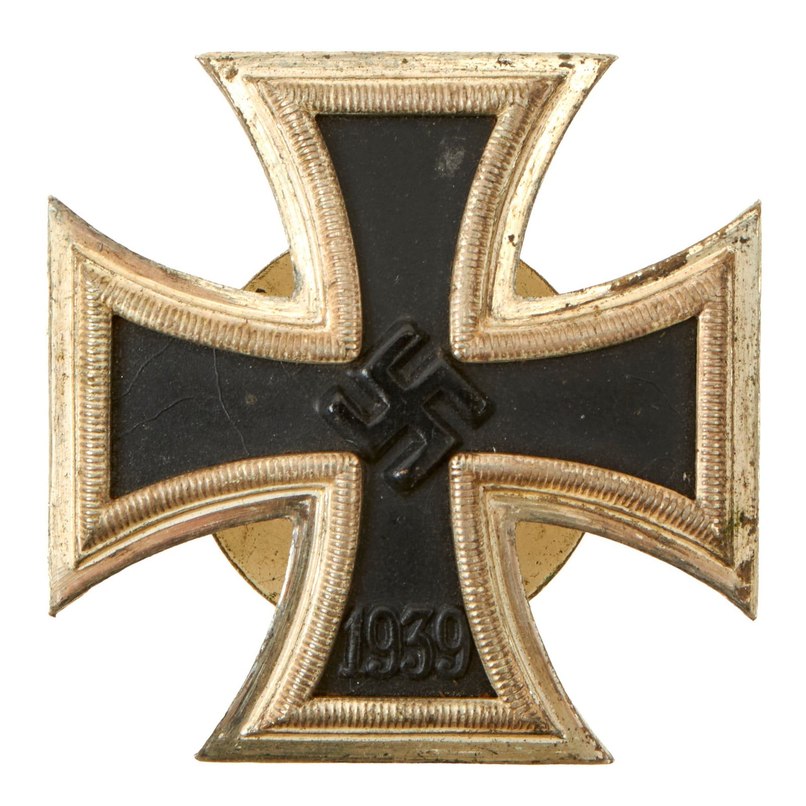 Buy Original German WWII Vaulted Screw Back Iron Cross First Class 1939 by Funcke & Brüninghaus of Lüdenscheid - EKI | Original Firearms Antique For Sale