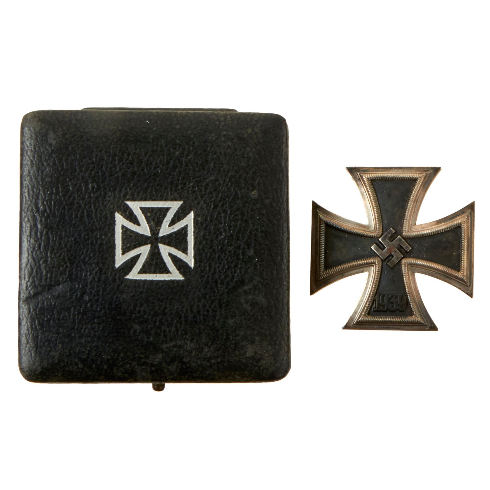 Buy Original Excellent German WWII Cased Iron Cross First Class 1939 by Klein & Quenzer A.G - EKI | Original Firearms Antique For Sale