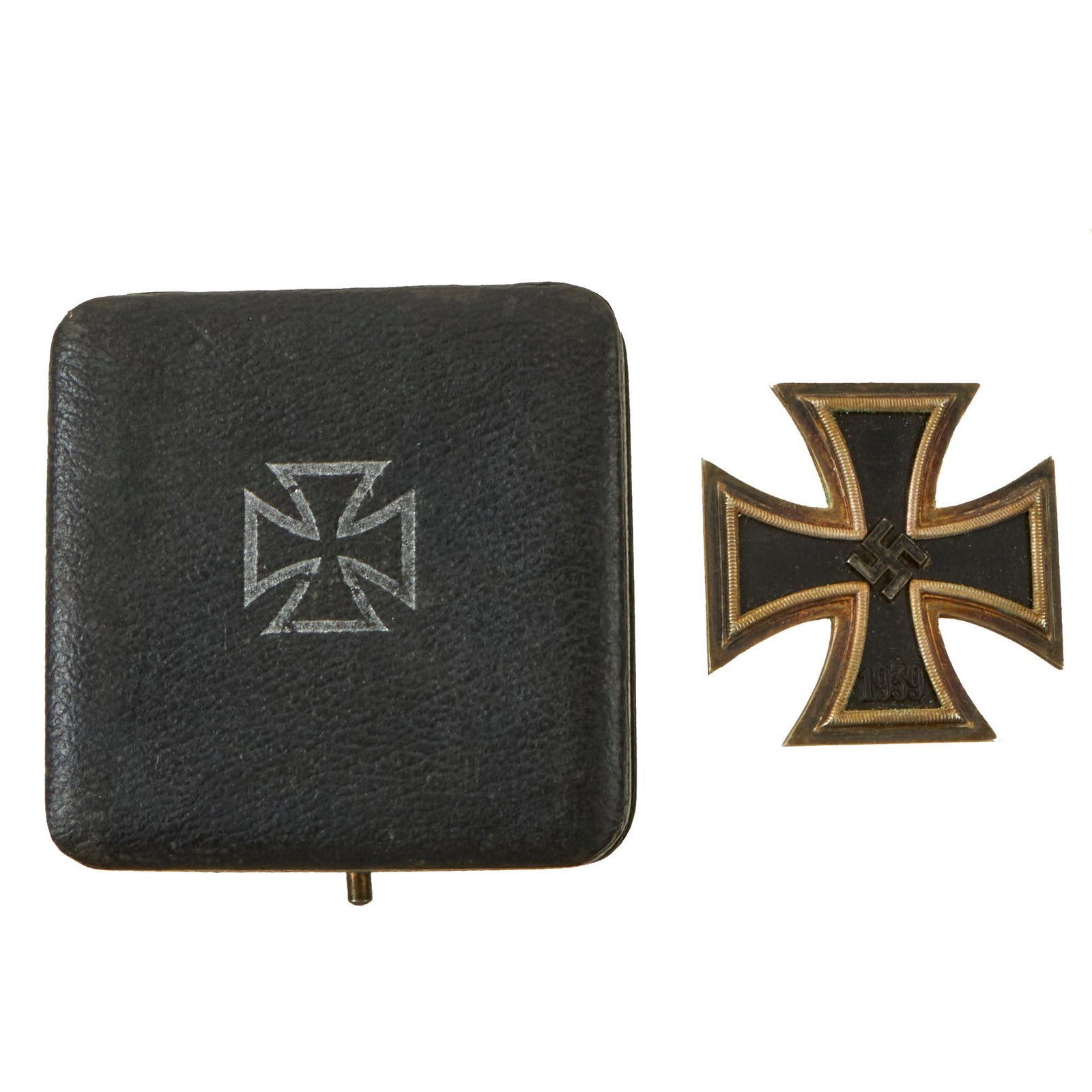 Buy Original German WWII Cased Iron Cross First Class 1939 by Rudolf Wachtler & Lange of Mittweida - EKI | Original Firearms Antique For Sale