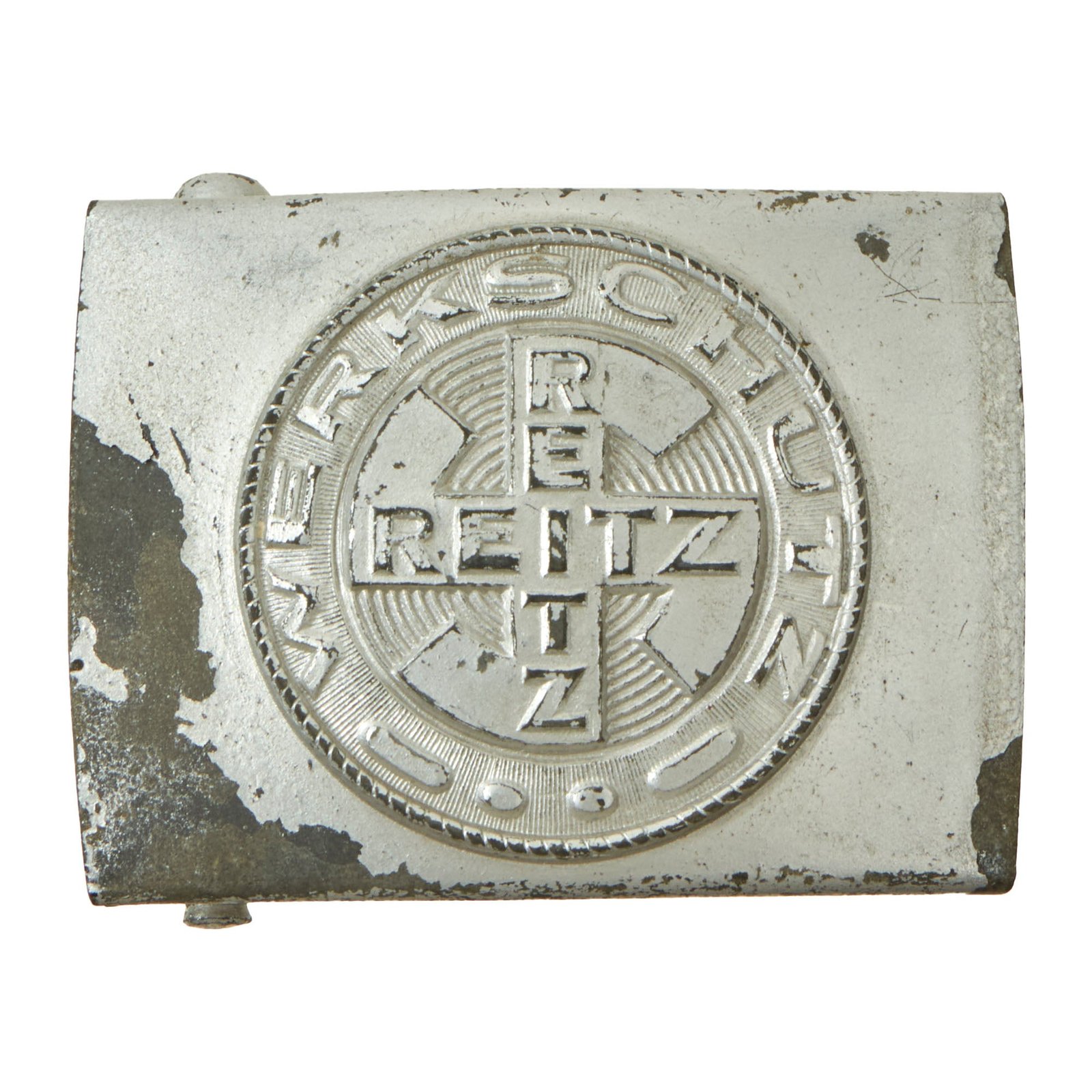 Buy Original German WWII E. Reitz Uniformwerke of Antwerp Werkschutz Factory Protection Belt Buckle | Original Firearms Antique For Sale