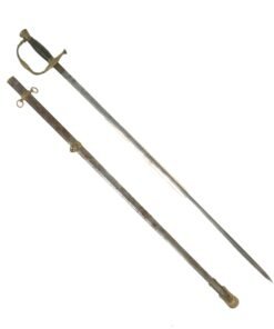 Buy Original U.S. Civil War Era Model 1860 Army Staff and Field Officer Sword with Etched Blade by William Read & Sons | Original Firearms Antique For Sale