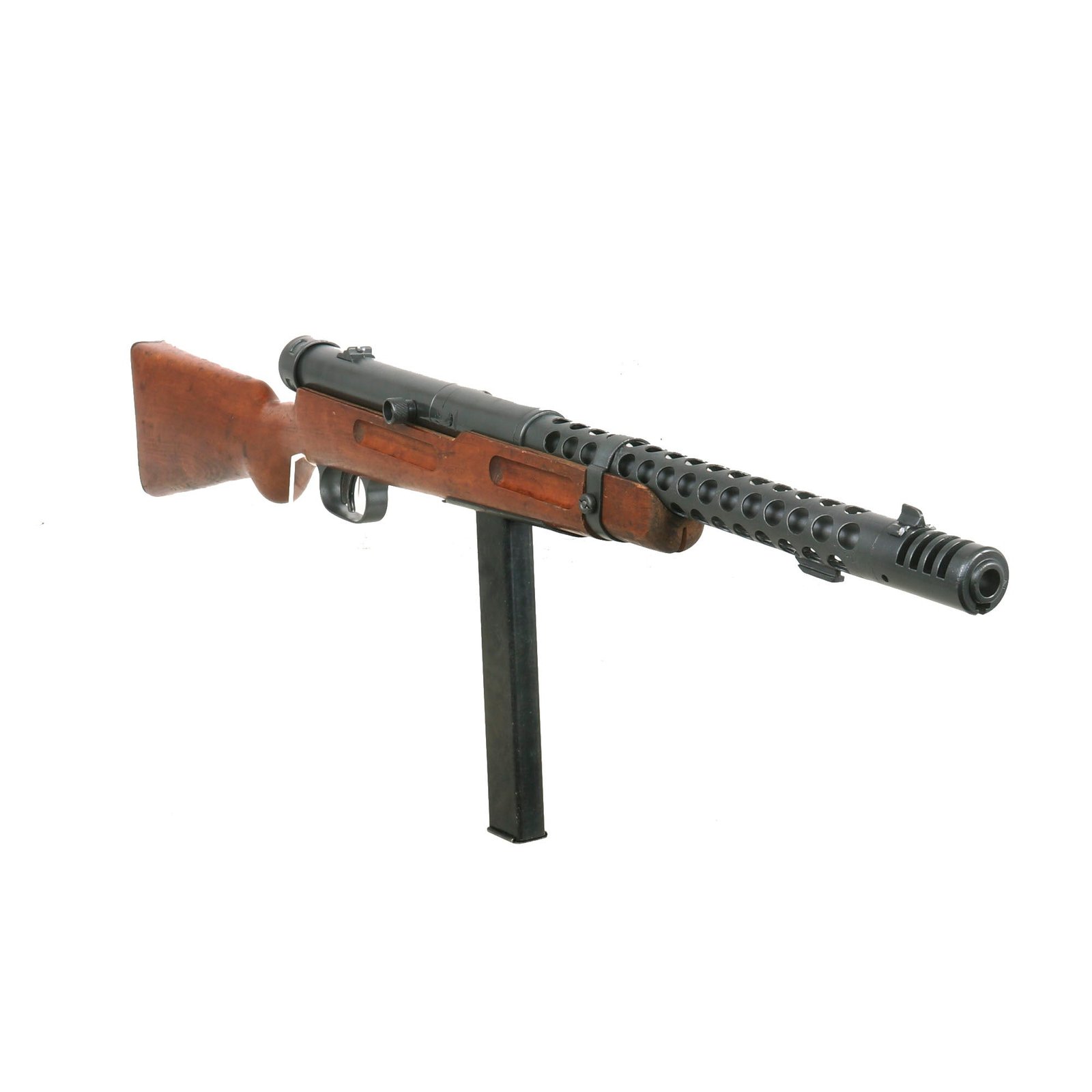 Buy Original WWII Italian Beretta MP38A Ventilated Barrel Jacket SMG with Bayonet Lug and Correct Magazine | Original Firearms Antique For Sale