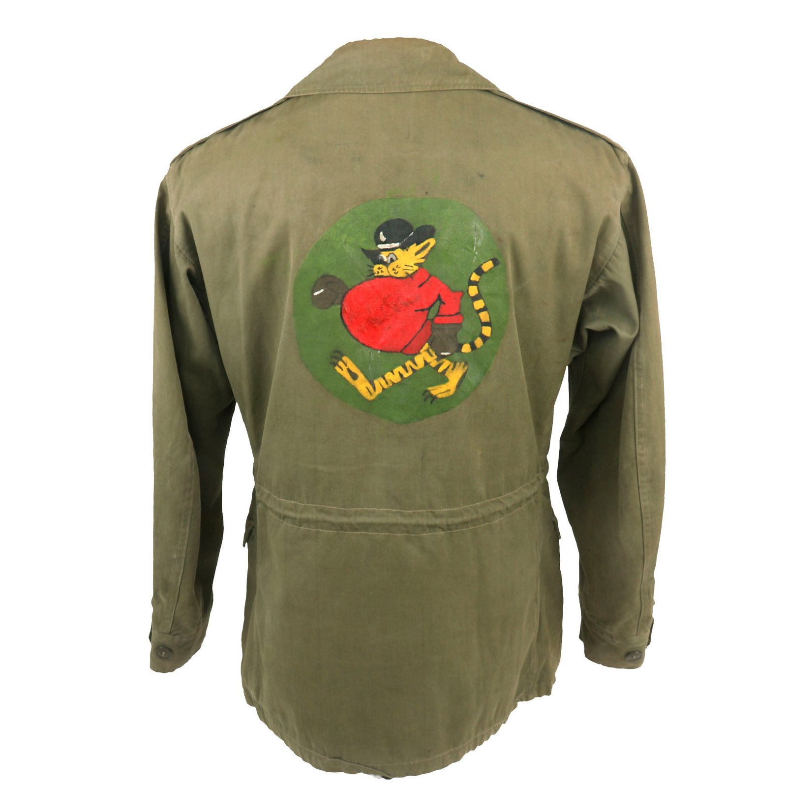 Buy Original U.S. WWII 53rd Fighter Squadron Painted M-1943 M43 Field Jacket | Original Firearms Antique For Sale