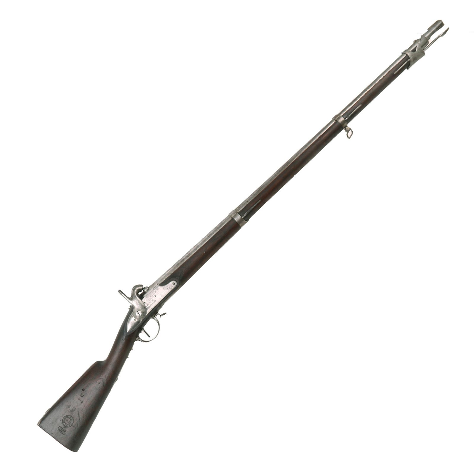 Buy Original U.S. Civil War Era French Modèle 1822T bis Percussion Converted Rifle by Châtellerault Arsenal - dated 1838 | Original Firearms Antique For Sale
