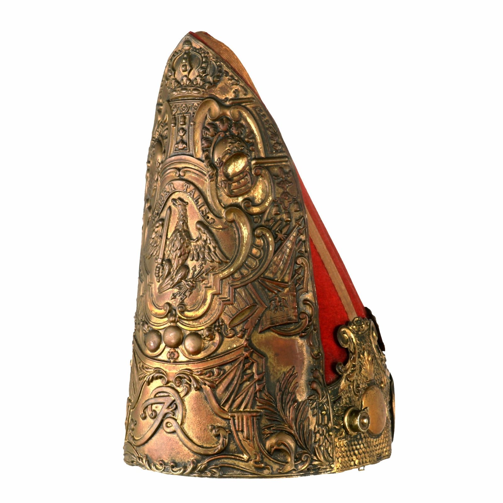 Buy Original Imperial German Late 19th Century Prussian Model 1894 14th Company, 1st Foot Guards Grenadiers Mitre Cap - Size 54 | Original Firearms Antique For Sale