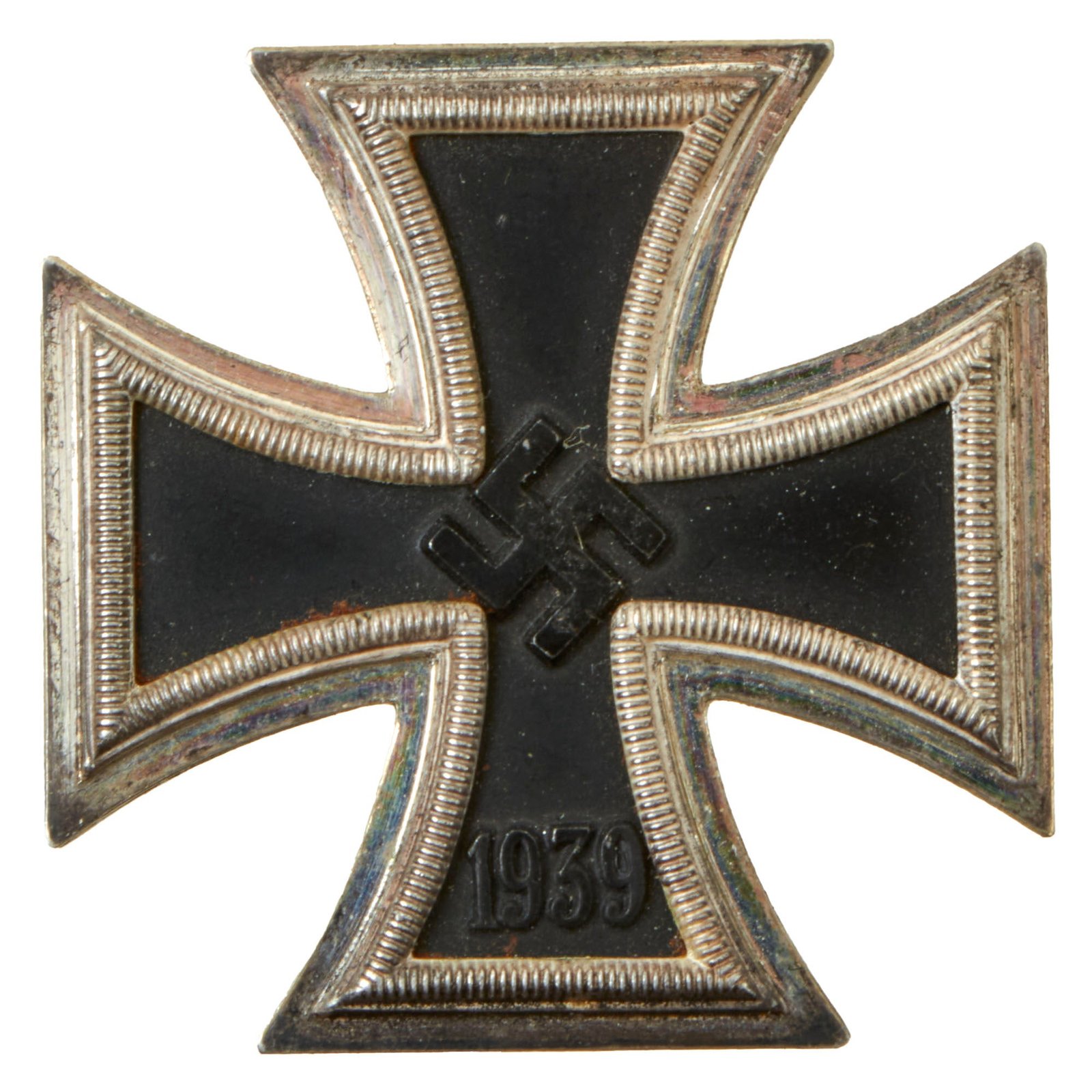 Buy Original German WWII Iron Cross First Class 1939 by Friedrich Orth of Wien with Vertical Pinback - EKI | Original Firearms Antique For Sale