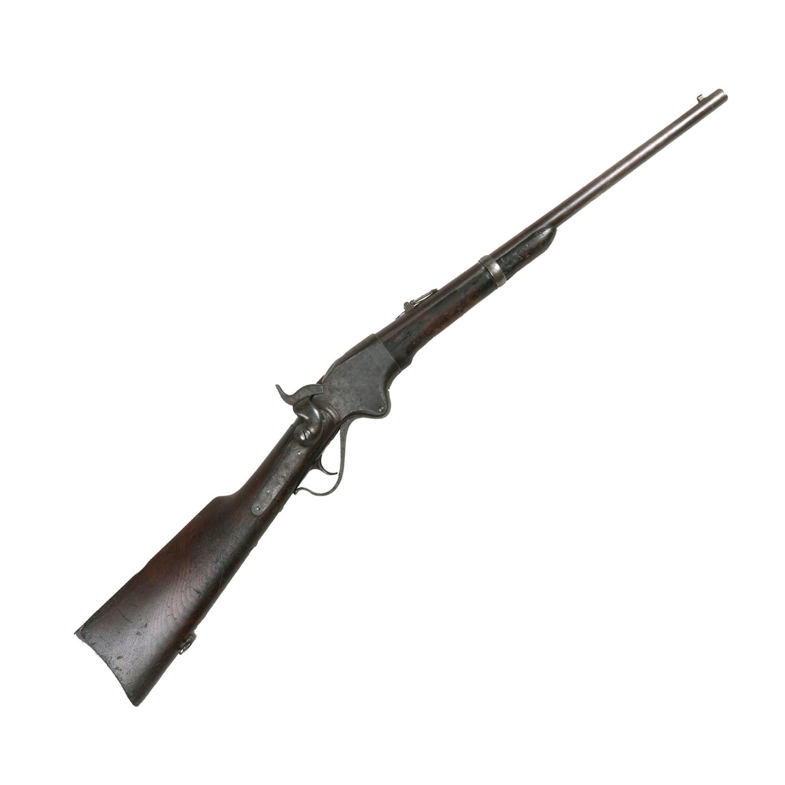 Buy Original U.S. Civil War Model 1860 Spencer Repeating Saddle Ring Carbine Serial Number 56111 - circa 1864 | Original Firearms Antique For Sale