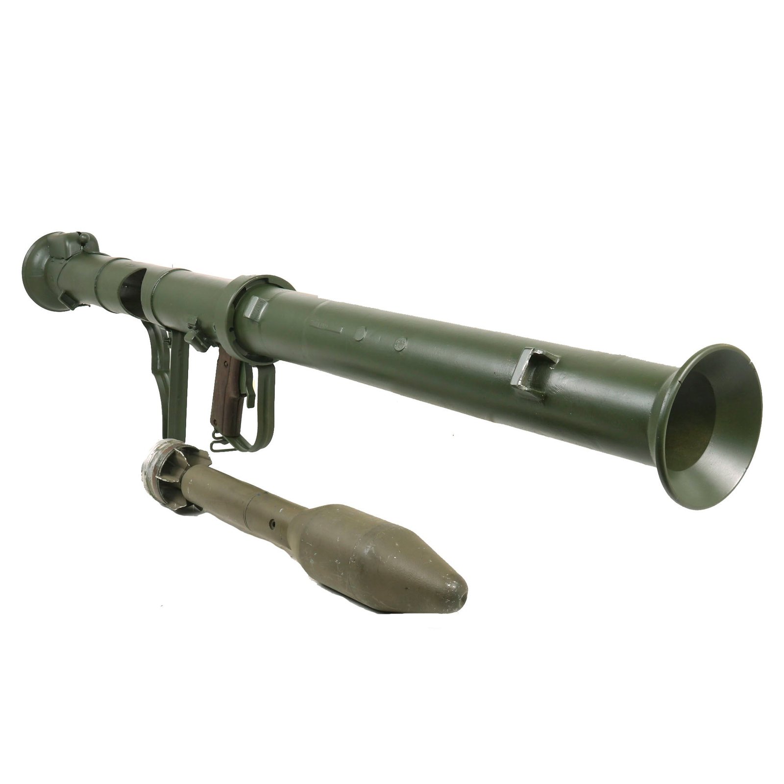 Buy Original U.S. Deactivated M20 A1 B1 3.5 Inch Super Bazooka Rocket Launcher with Inert 1951 Dated Practice Rocket | Original Firearms Antique For Sale