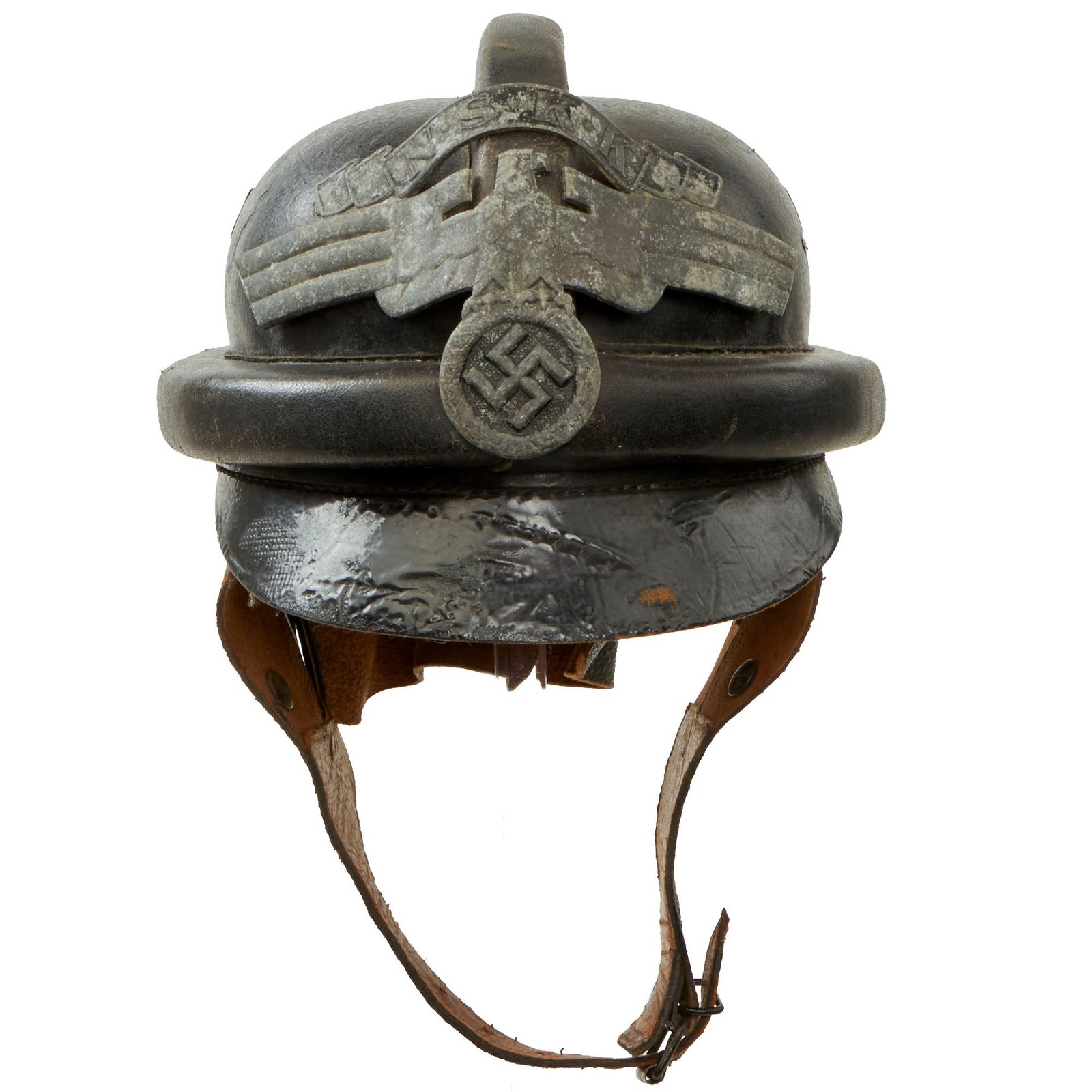Buy Original German WWII 2nd Pattern NSKK Crash Helmet in size 54 | Original Firearms Antique For Sale