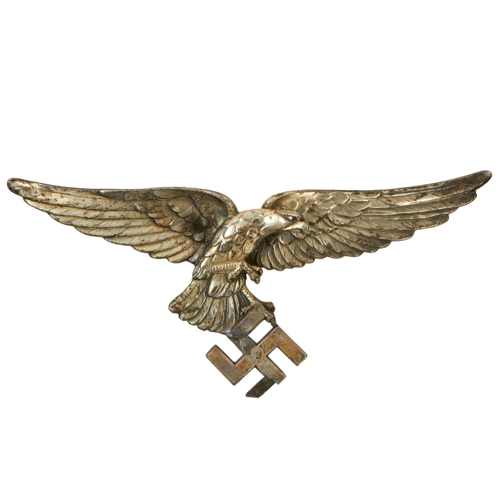 Buy Original German WWII Luftwaffe Air Force Regimental Flag Pole Finial "Topper" Cutoff Eagle Insignia | Original Firearms Antique For Sale