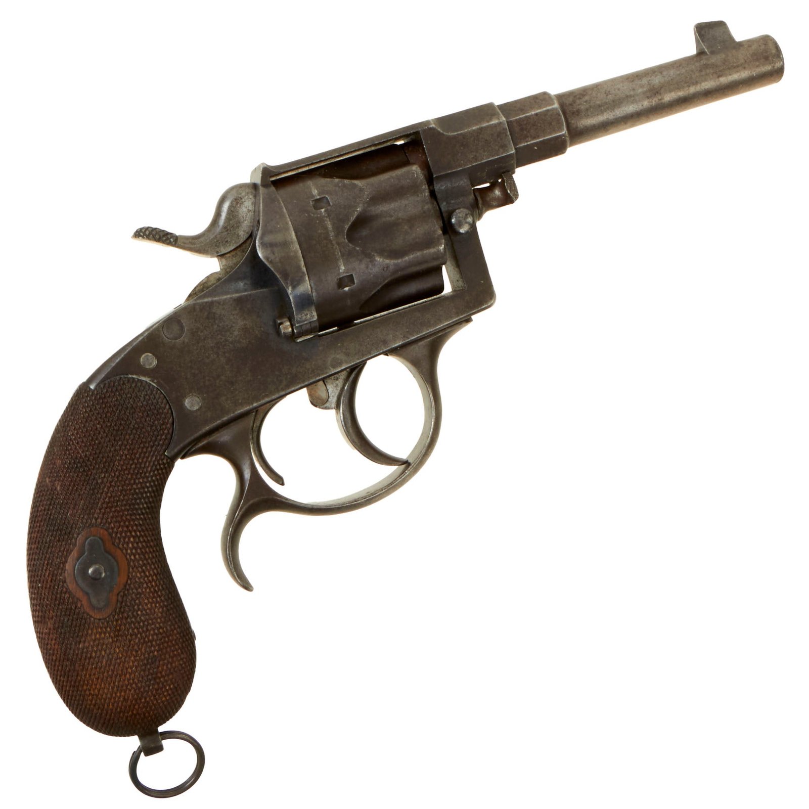 Buy Original Imperial German Officer's Private Purchase Double Action M1883 Reichsrevolver by Franz von Dreyse - Matching Serial 755 | Original Firearms Antique For Sale