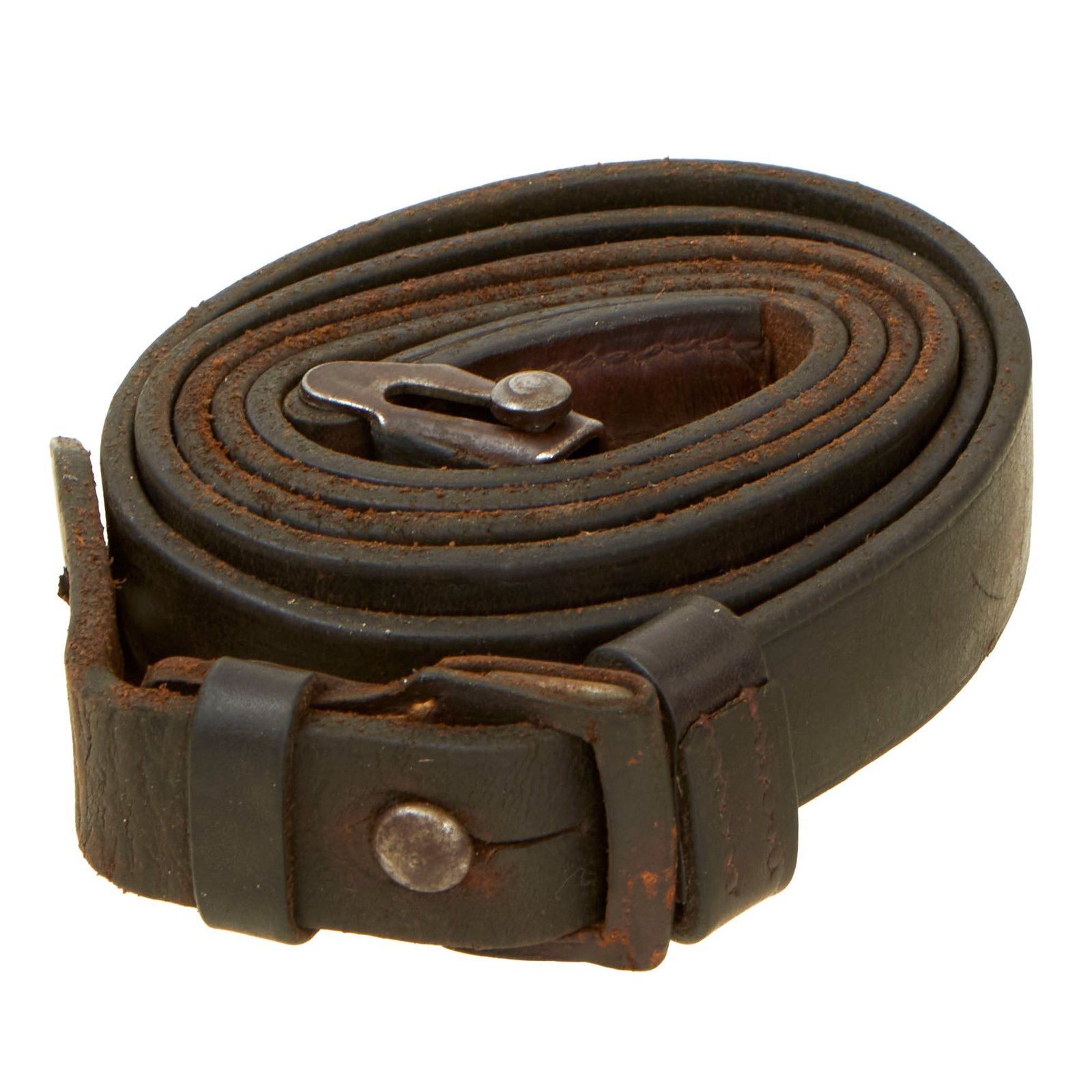 Buy Original German WWII Karabiner 98 kurz K98k Leather Sling with Frog and Keeper - Kar98k | Original Firearms Antique For Sale