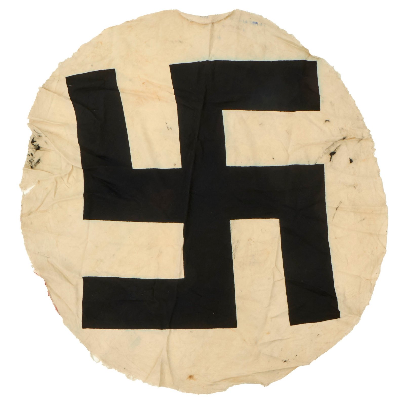 Buy Original German WWII 1944 Dated USGI Bring Back NSDAP National Flag Cutoff Central Insignia Rondel - 36" Across | Original Firearms Antique For Sale