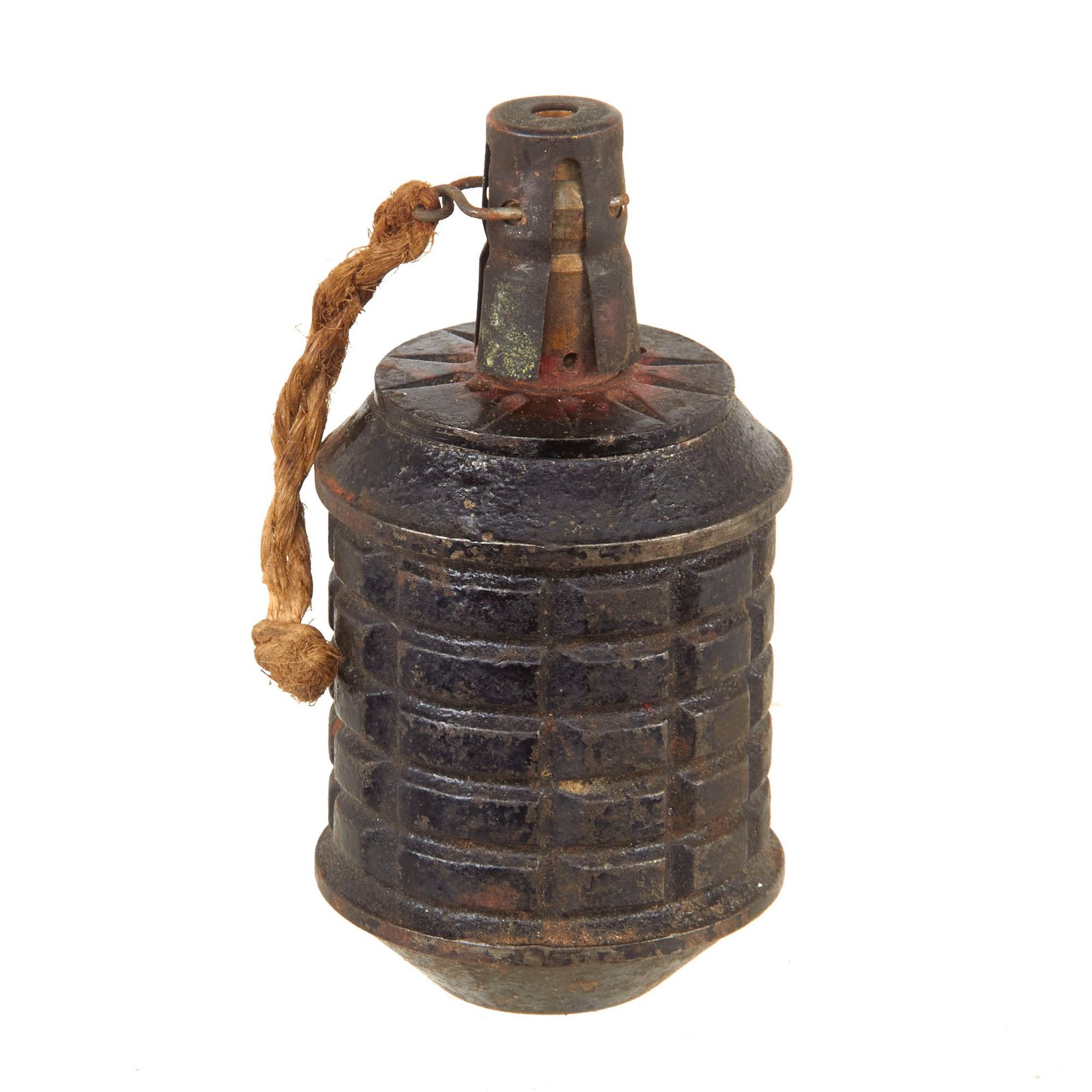 Buy Original Japanese WWII Type 97 Inert Fragmentation Hand Grenade with Fuse | Original Firearms Antique For Sale