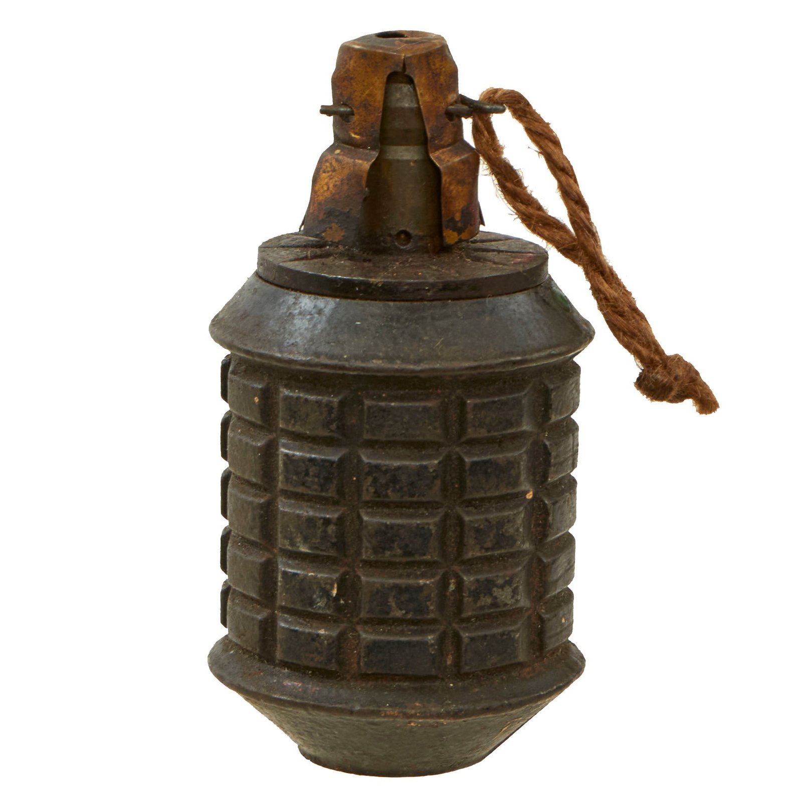 Buy Original Japanese WWII Type 97 Inert Fragmentation Hand Grenade with Fuse - Dated 1941 | Original Firearms Antique For Sale