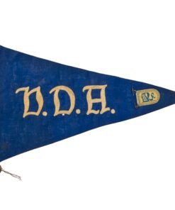 Buy Original German WWII Association for German Cultural Relations Abroad VDA Pennant with Chain-Stitched Letters & Tinnie - 6" x 9½” | Original Firearms Antique For Sale
