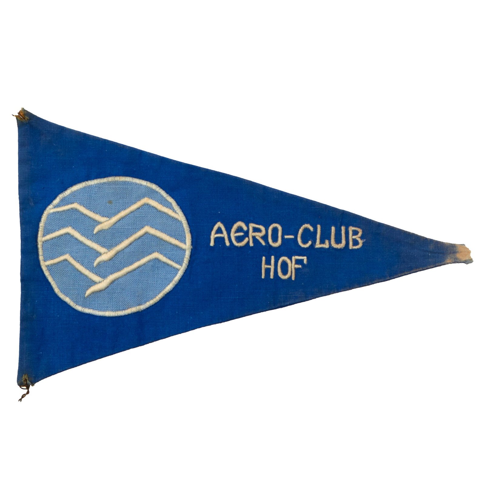 Buy Original German WWII DLV Air Sports Association "AERO-CLUB HOF" Glider Pennant - Deutschen Luftsport-Verbandes | Original Firearms Antique For Sale