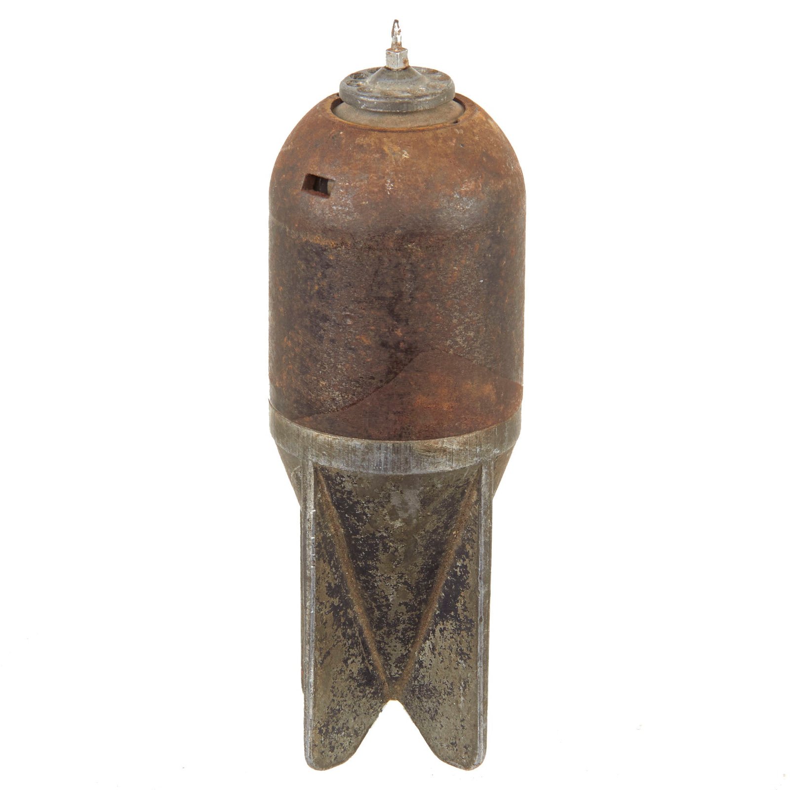 Buy Original Italian WWII "Red Devil" 45mm Brixia Model 35 Mortar Bomb Dated 1941 - Inert | Original Firearms Antique For Sale