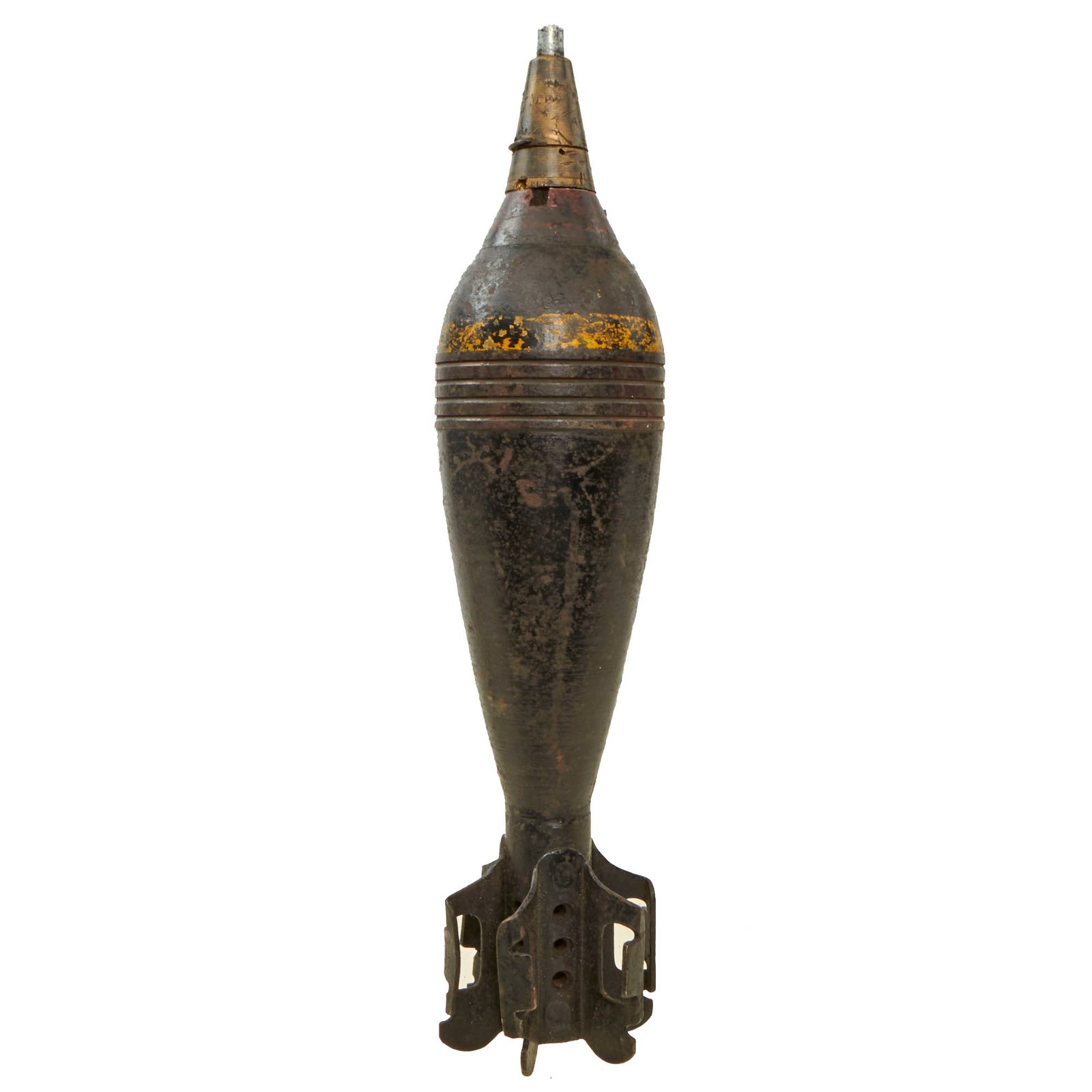 Buy Original Japanese WWII Type 100 HE 81mm Inert Mortar Round with Type 88 Impact Fuse - dated 1943 | Original Firearms Antique For Sale