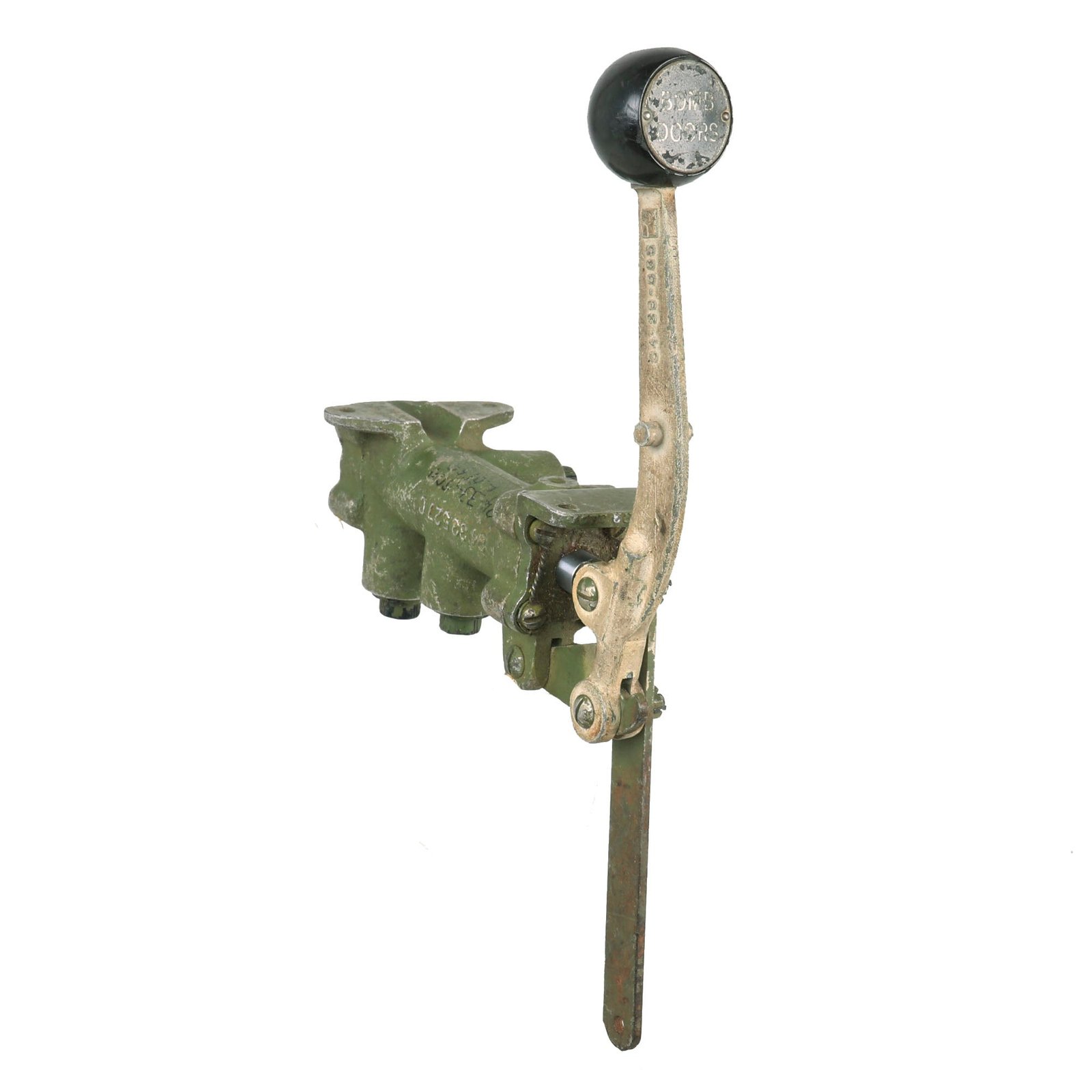 Buy Original U.S. WWII Aircraft Bomb Doors Handle Release with Attachment Piece | Original Firearms Antique For Sale