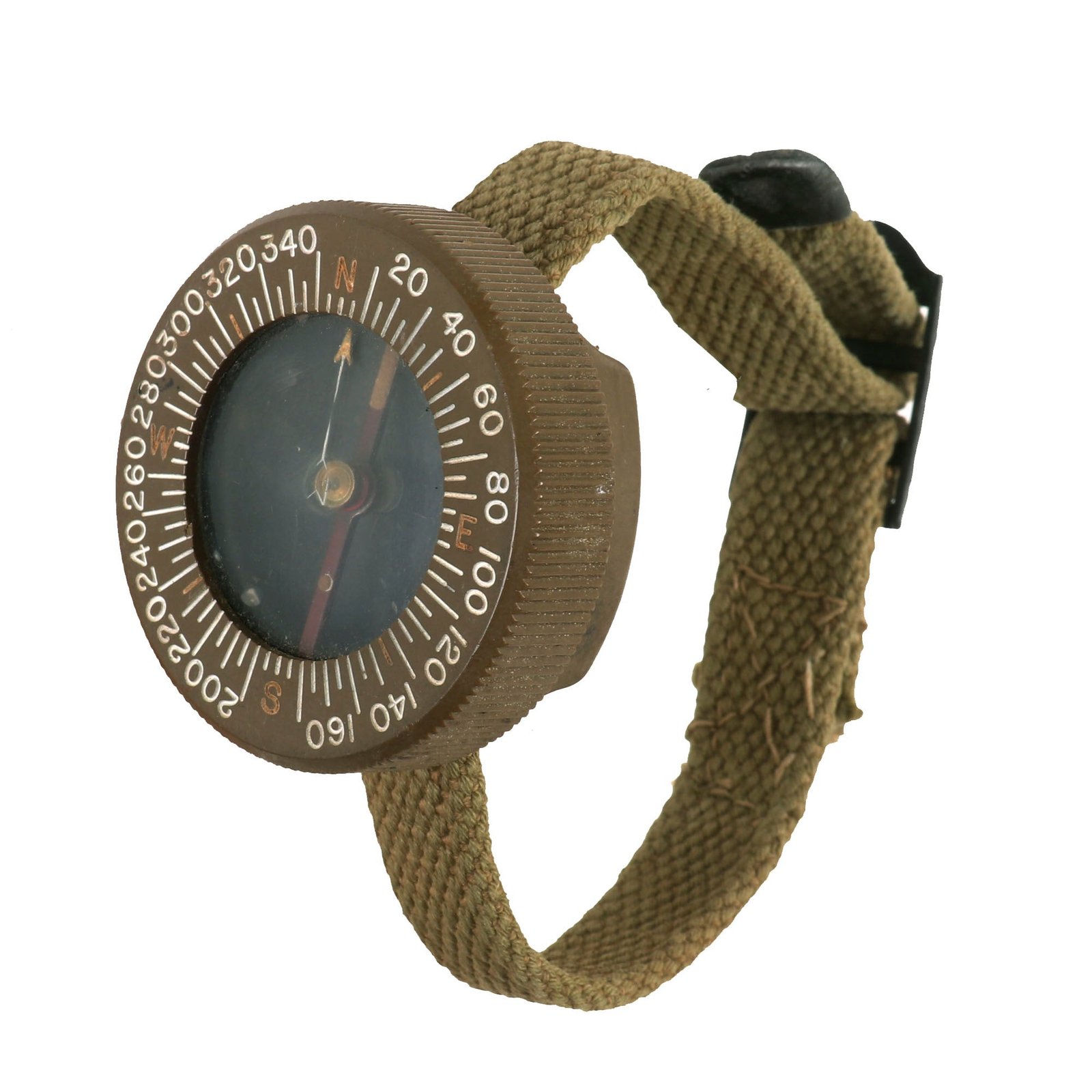 Buy Original U.S. WWII US Army Corps of Engineers Wrist Compass by Superior Magneto Corporation with Web Wristband | Original Firearms Antique For Sale