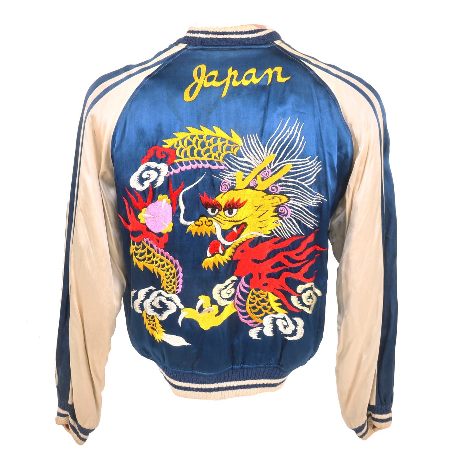 Buy Original U.S. Vietnam War Japanese Made Double-Sided Sukajan Tour Jacket with Dragons & Birds | Original Firearms Antique For Sale