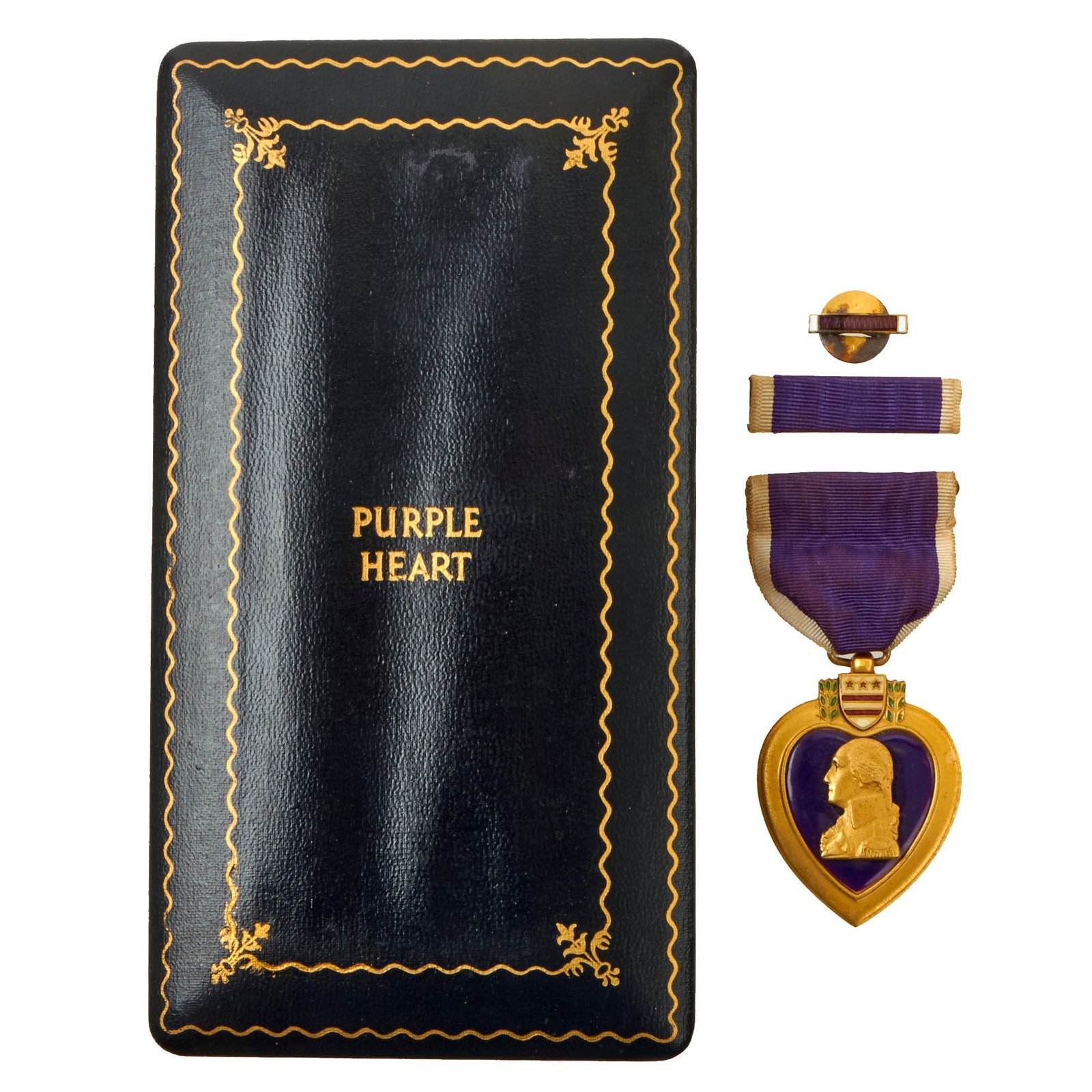 Buy Original U.S. Korean War Named Purple Heart of PFC Donald Wayne Slaten in Original Presentation Case - Wounded in Action | Original Firearms Antique For Sale