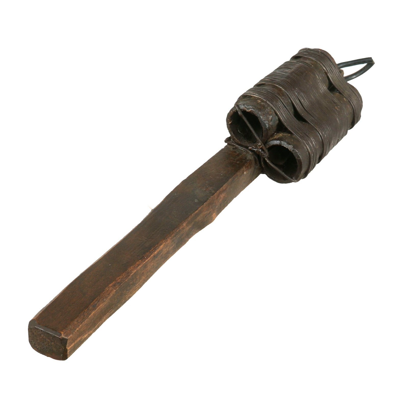 Buy Original French WWI Inert IIIrd Army “Double” Raquet Pétard “Hair Brush” Stick Fragmentation Grenade - Pétard de la IIIe Armée | Original Firearms Antique For Sale