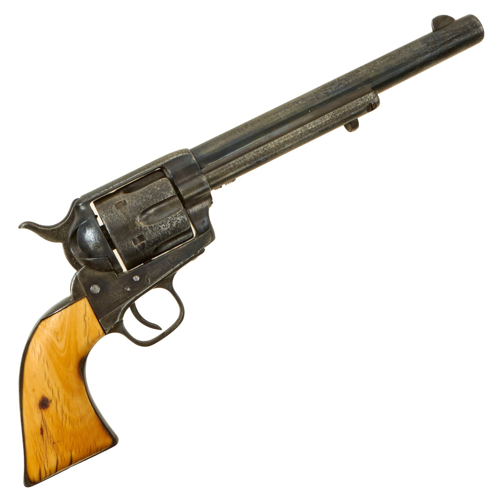 Buy Original U.S. Colt .45cal Single Action Army Revolver made in 1876 with 7 ½" Barrel and Ivory Grips - Matching Serial 32625 | Original Firearms Antique For Sale