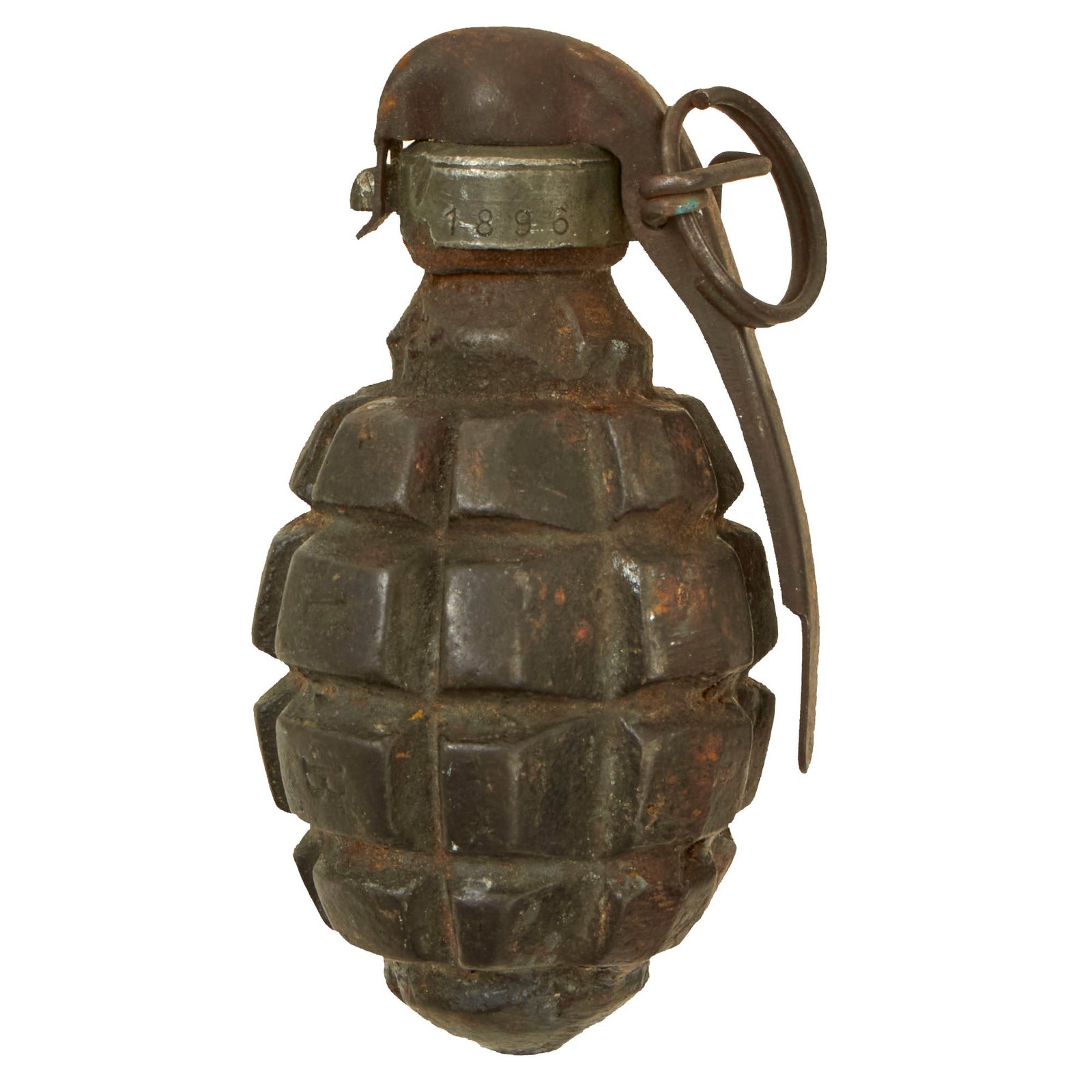 Buy Original French WWI F1 Hand Grenade with Billant Modèle 1916 Fuse - Inert | Original Firearms Antique For Sale