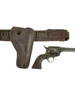 Buy Original U.S. Colt .45cal Single Action Army Revolver with 5 ¼" Barrel, Period Tooled Leather Holster on Ammo Belt, Dummy Ammo - Serial 71172 Made in 1881 | Original Firearms Antique For Sale