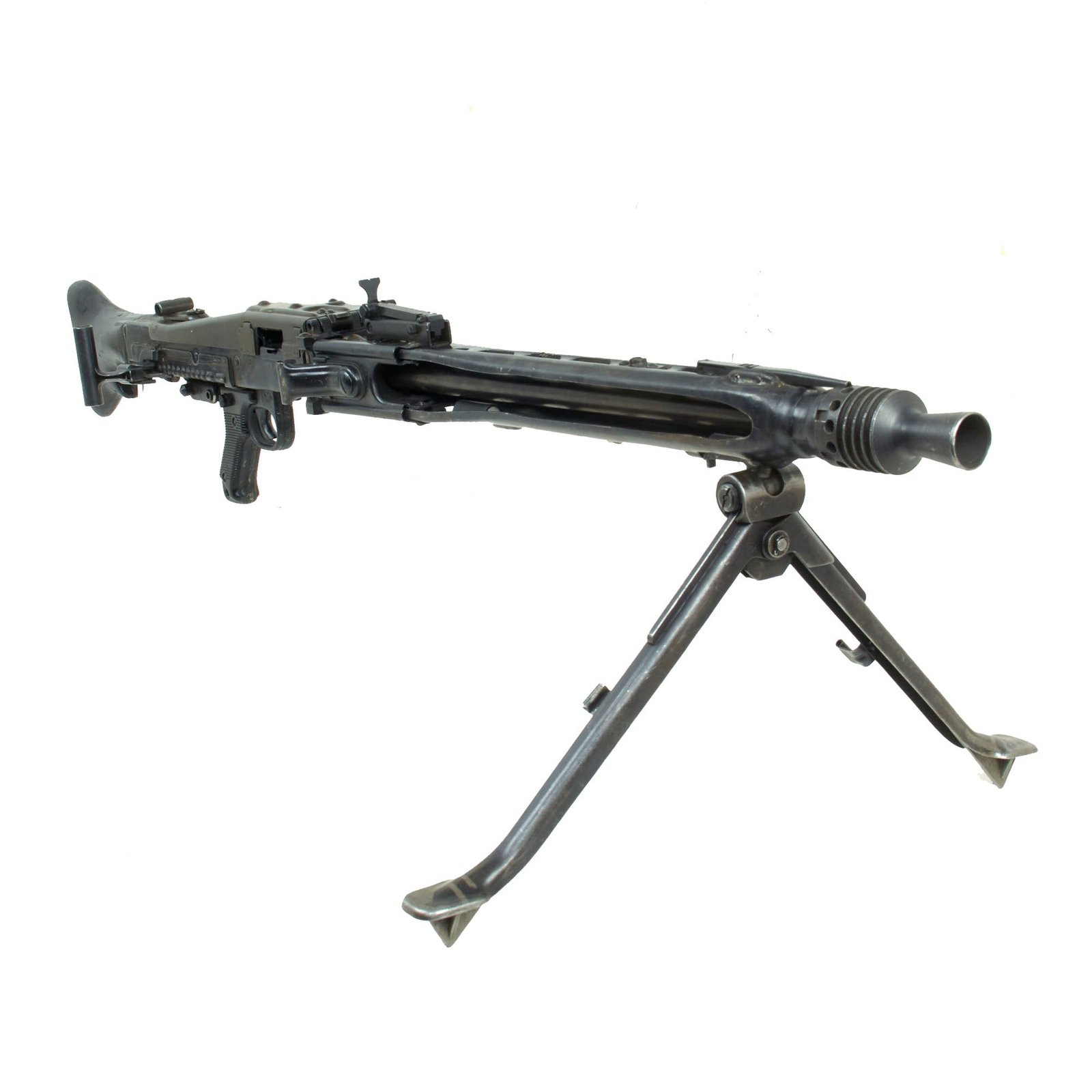 Buy Original German WWII MG 42 Display Machine Gun by MAGET Serial 6667 o with Rare Bakelite Butt Stock and Bipod - made in 1945 | Original Firearms Antique For Sale
